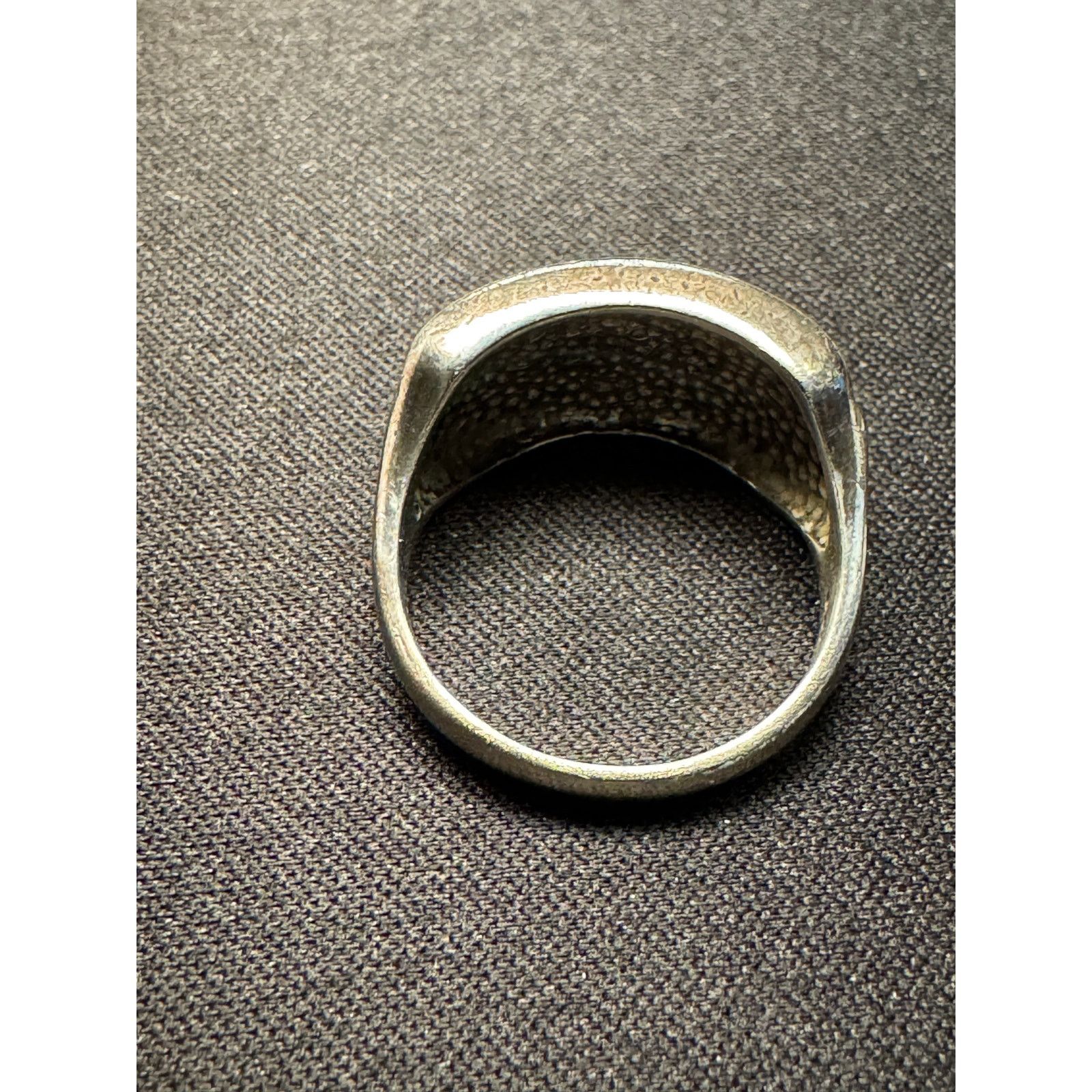 Other 925 Silver 7g Oxidized Dome Ribbed Band Spiral Ring Size 8 Size ONE SIZE - 5 Thumbnail