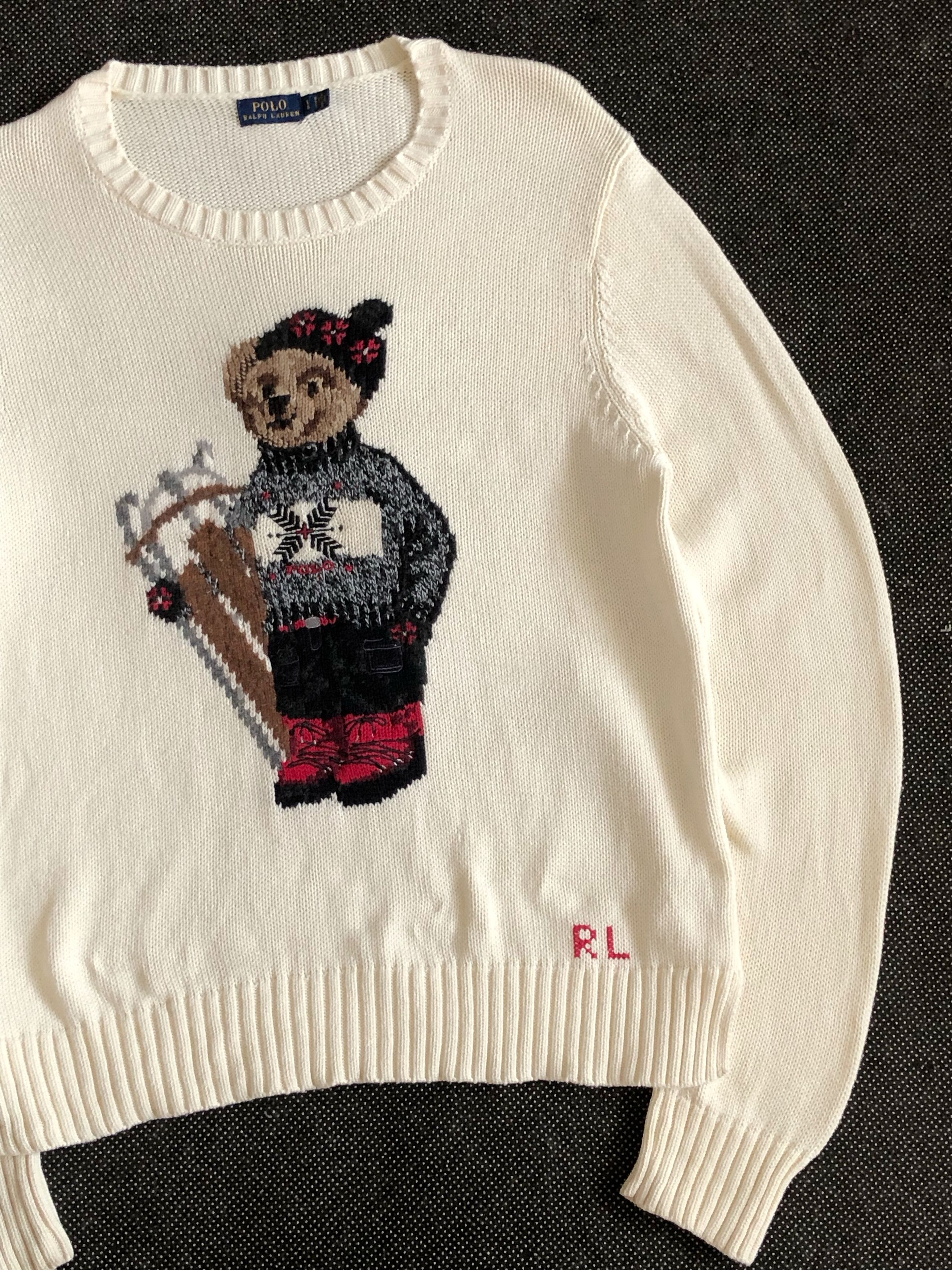 Polo Ralph Lauren RALPH LAUREN SLED POLO BEAR KNIT PULLOVER Size US L / EU 52-54 / 3 - 3 Thumbnail