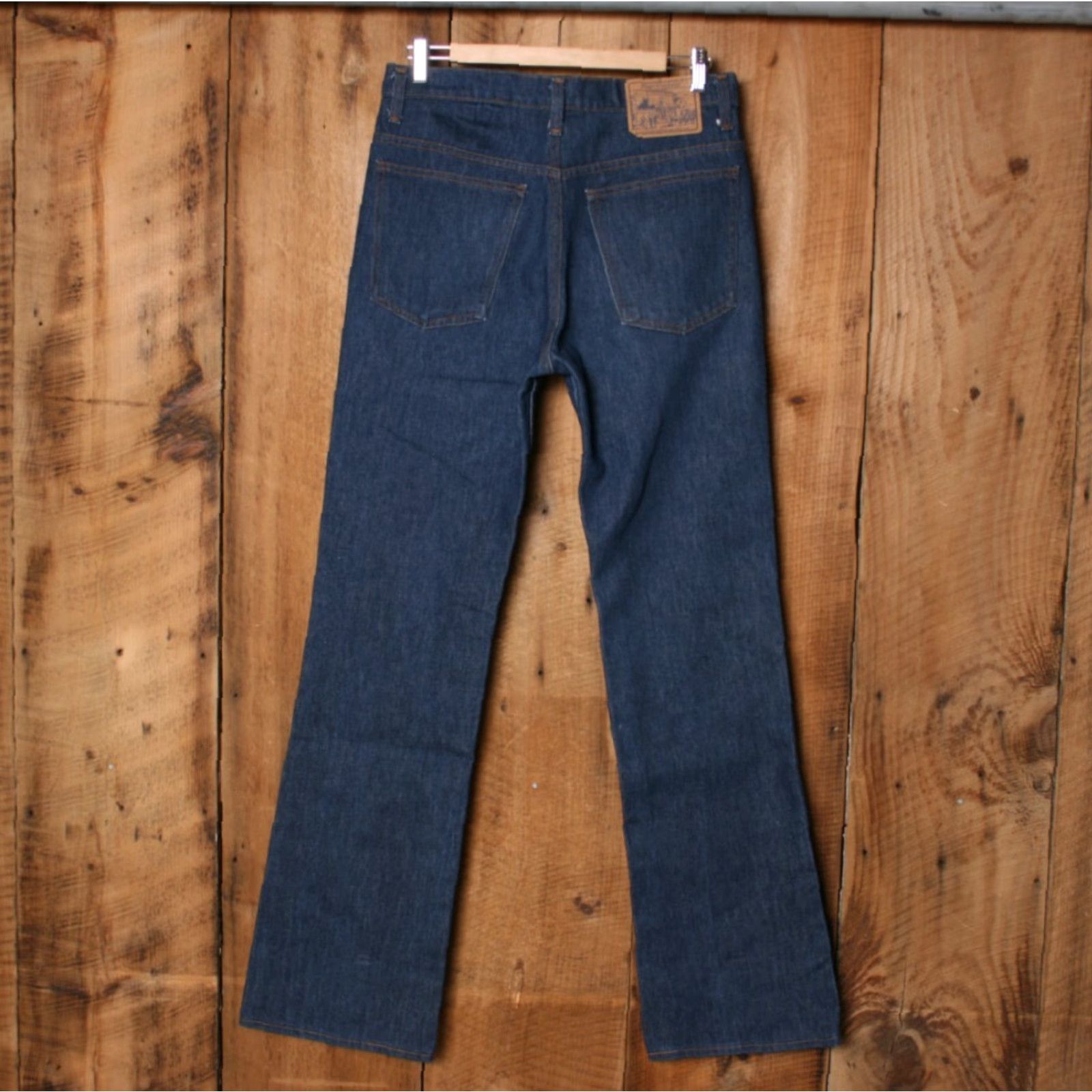 JCPenney Vintage JCPenney Jeans Bootcut Denim Blue 31x34 Mens Regular 64% Cotton 36% Polyester Size US 31 - 3 Thumbnail