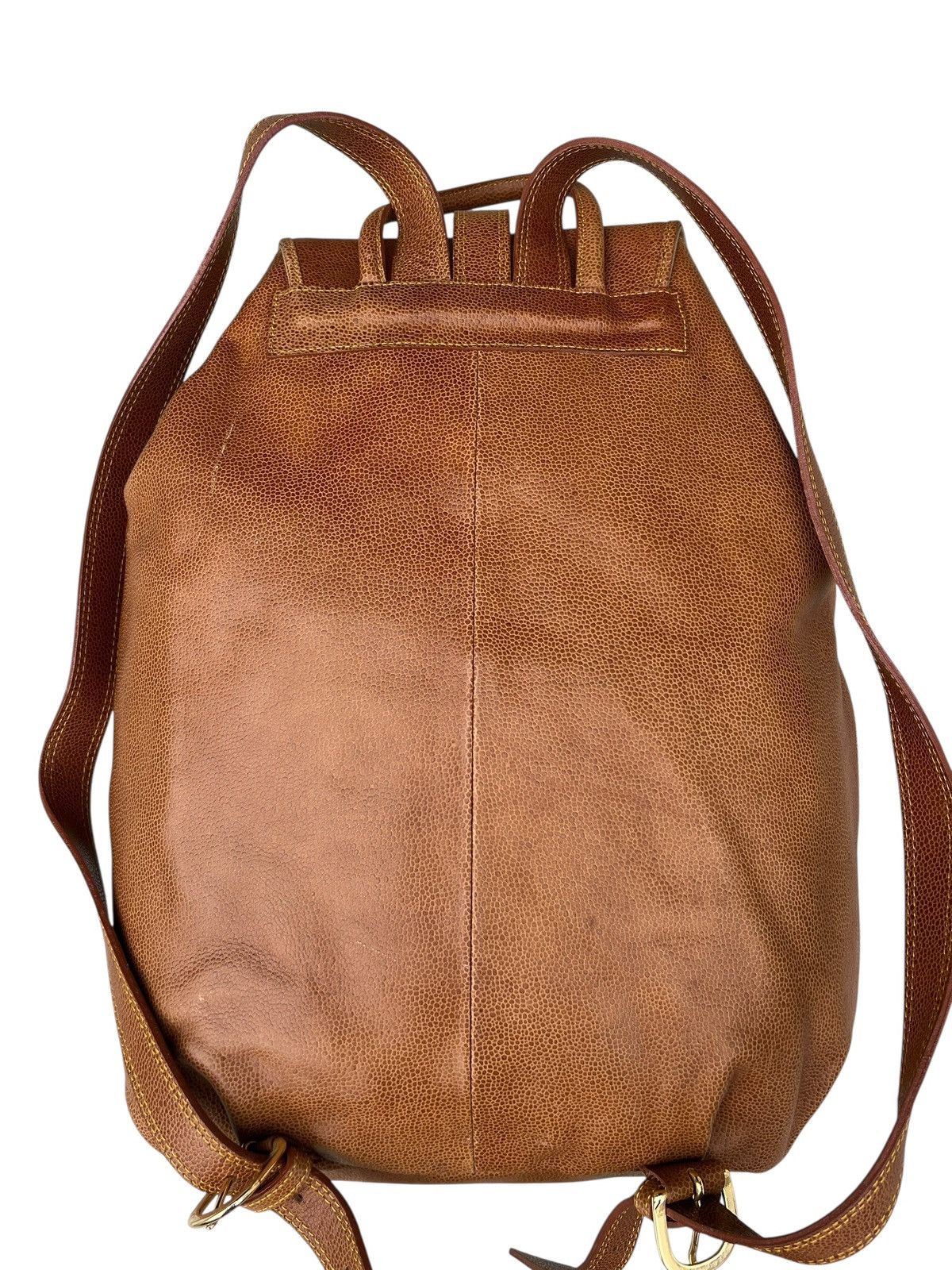 Leather Vintage L’ Homme Femme Leather Backpack Bag Size ONE SIZE - 9 Thumbnail