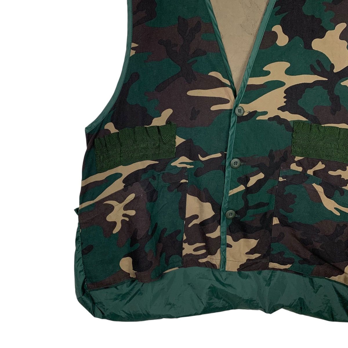 Vintage 90's GAME WINNER Sportswear Camo Hunting Vest #2443-C109 Size US L / EU 52-54 / 3 - 3 Thumbnail