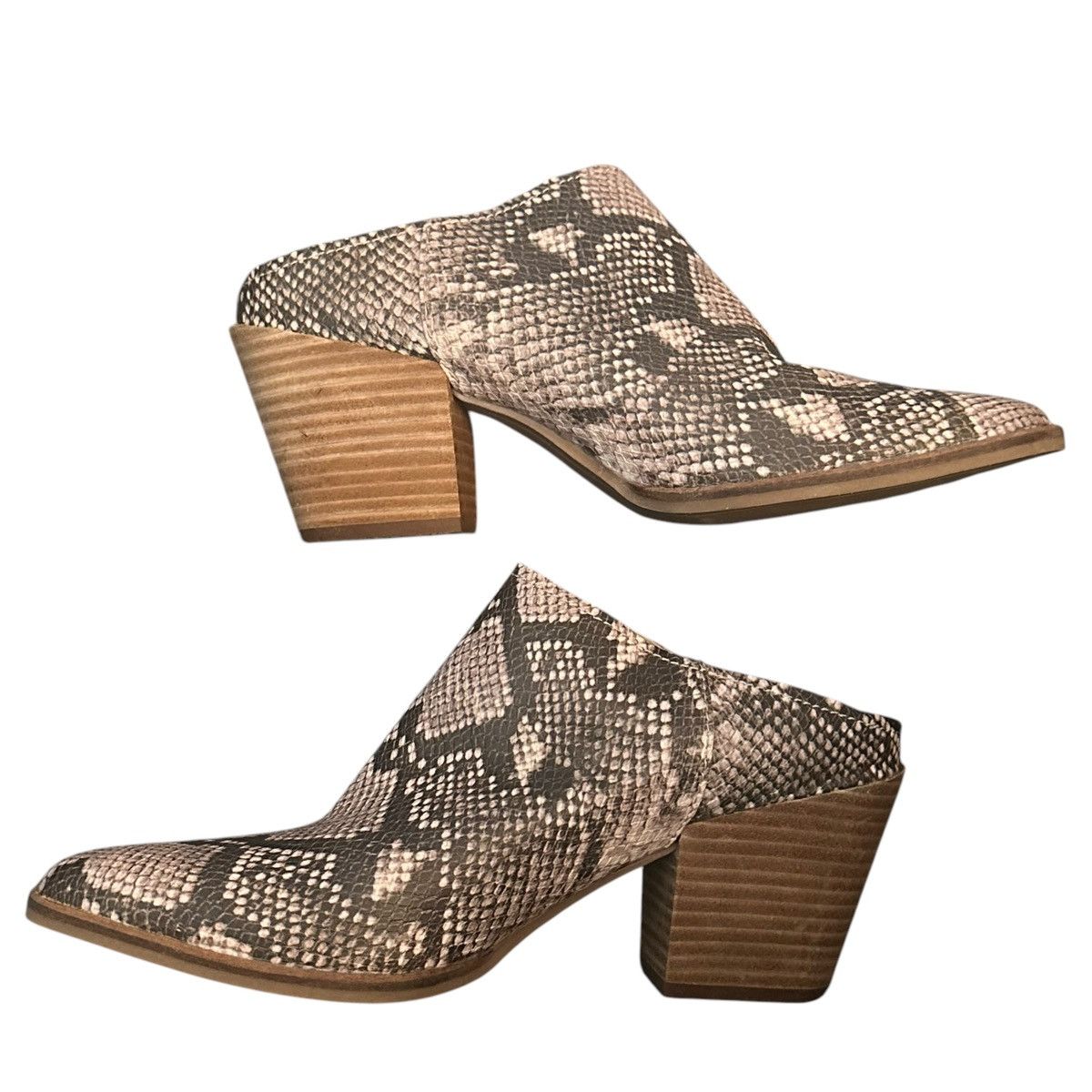 Dolce Vita Dolce Vita snakeskin print block heel clog boots Size US 10 / IT 40 - 4 Thumbnail