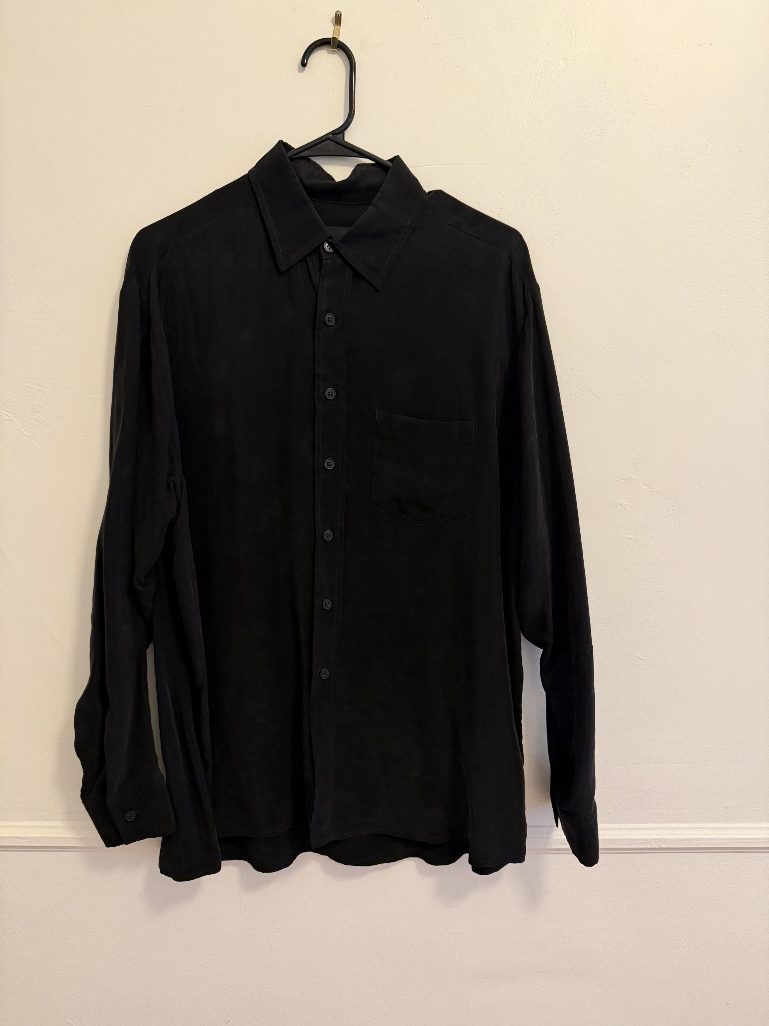 Assembly New York Assembly Black Cupro Loose Button Up, Size M Size US M / EU 48-50 / 2 - 1 Thumbnail