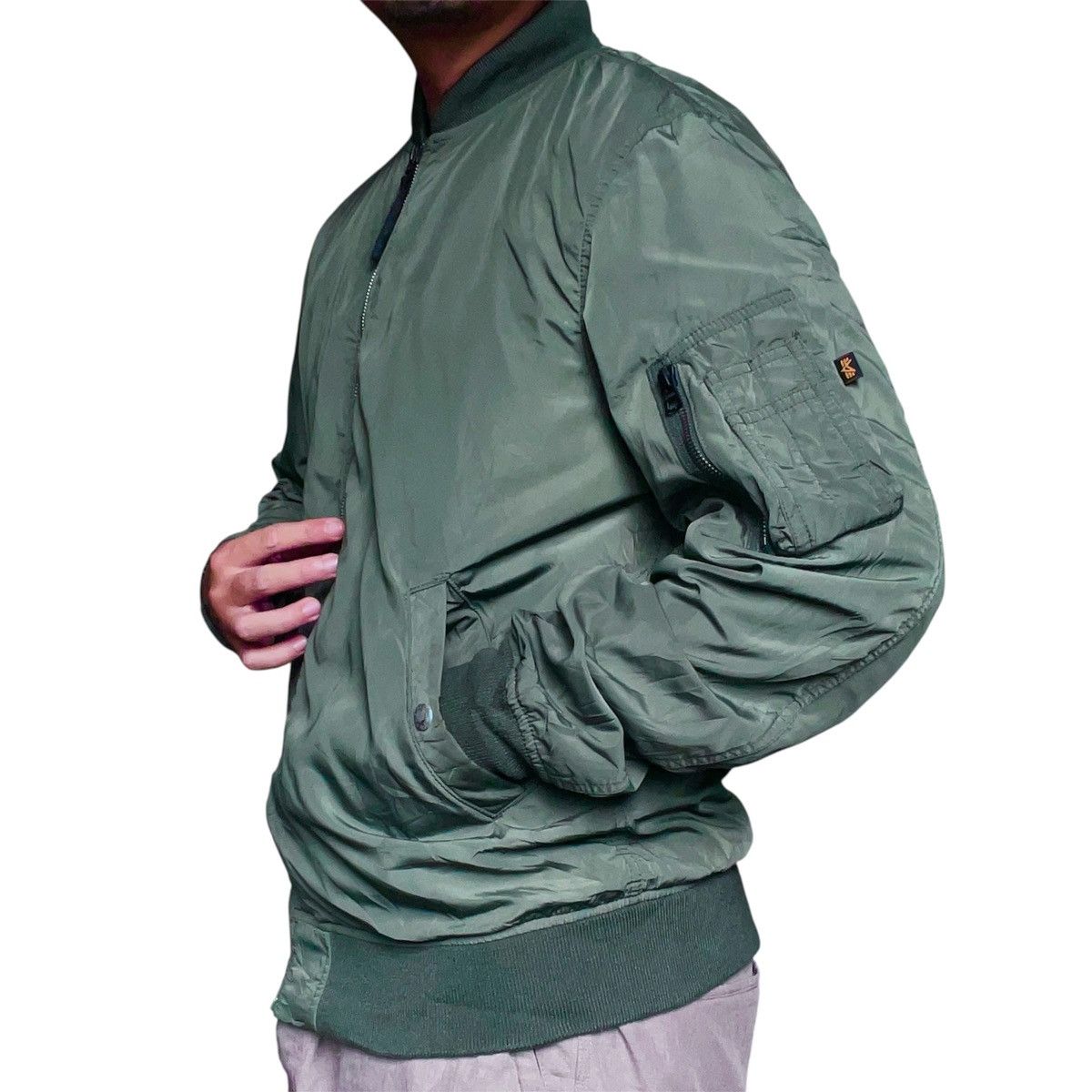 Alpha Industries Alpha Industries MA-1 Green Bomber Jacket Size Small Size US M / EU 48-50 / 2 - 5 Thumbnail