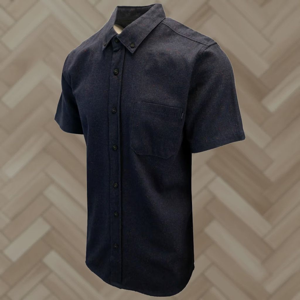 Rip Curl Rip Curl Men’s Navy Red Spot S/S Woven Shirt S02 Chest Width 20.5" Button-Down Collar Short Sleeve 100% Cotton Regular Size S Size US S / EU 44-46 / 1 - 1 Thumbnail
