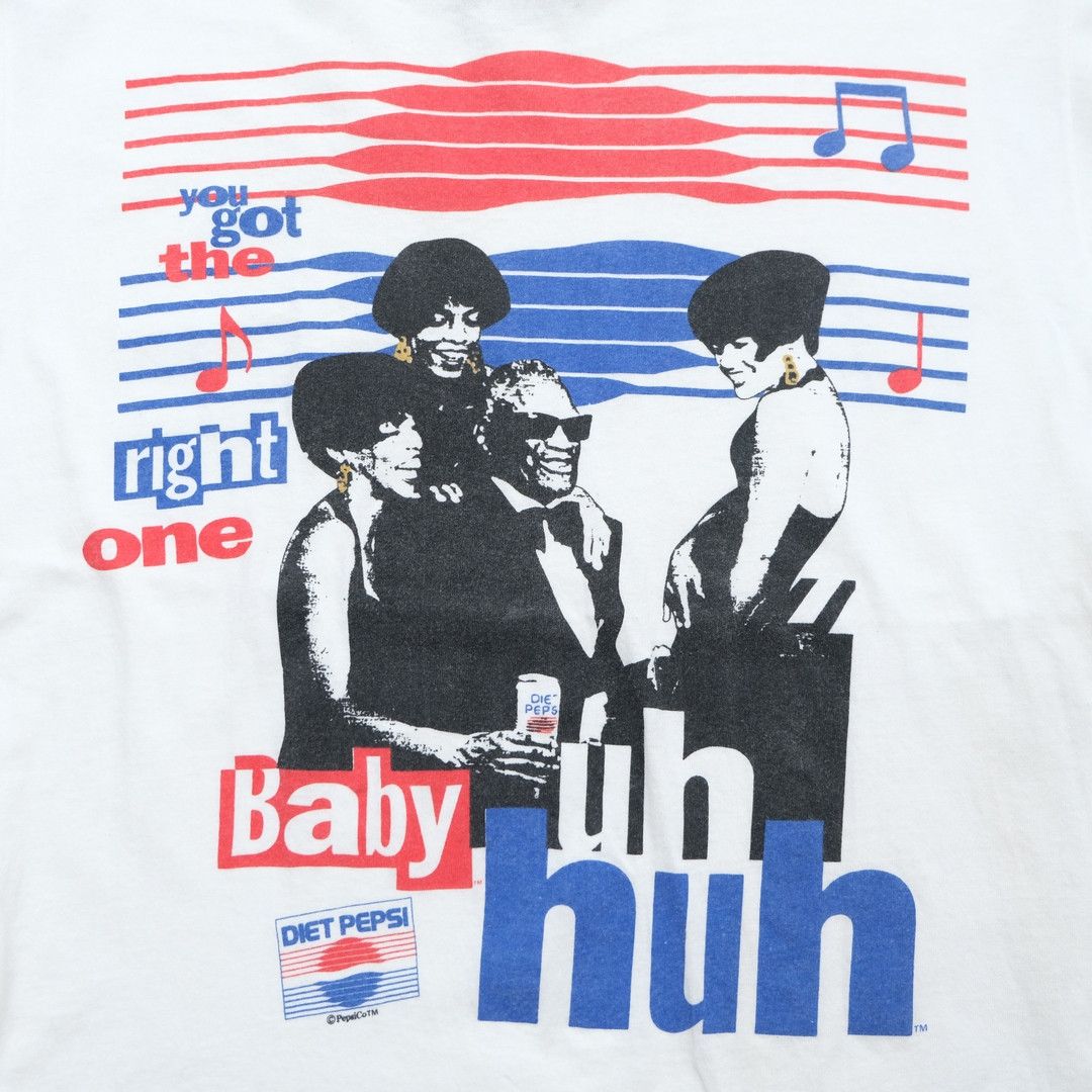 Other 1990s Ray Charles BabySponsored by Pepsi White Tee - Unisex Size US L / EU 52-54 / 3 - 3 Thumbnail
