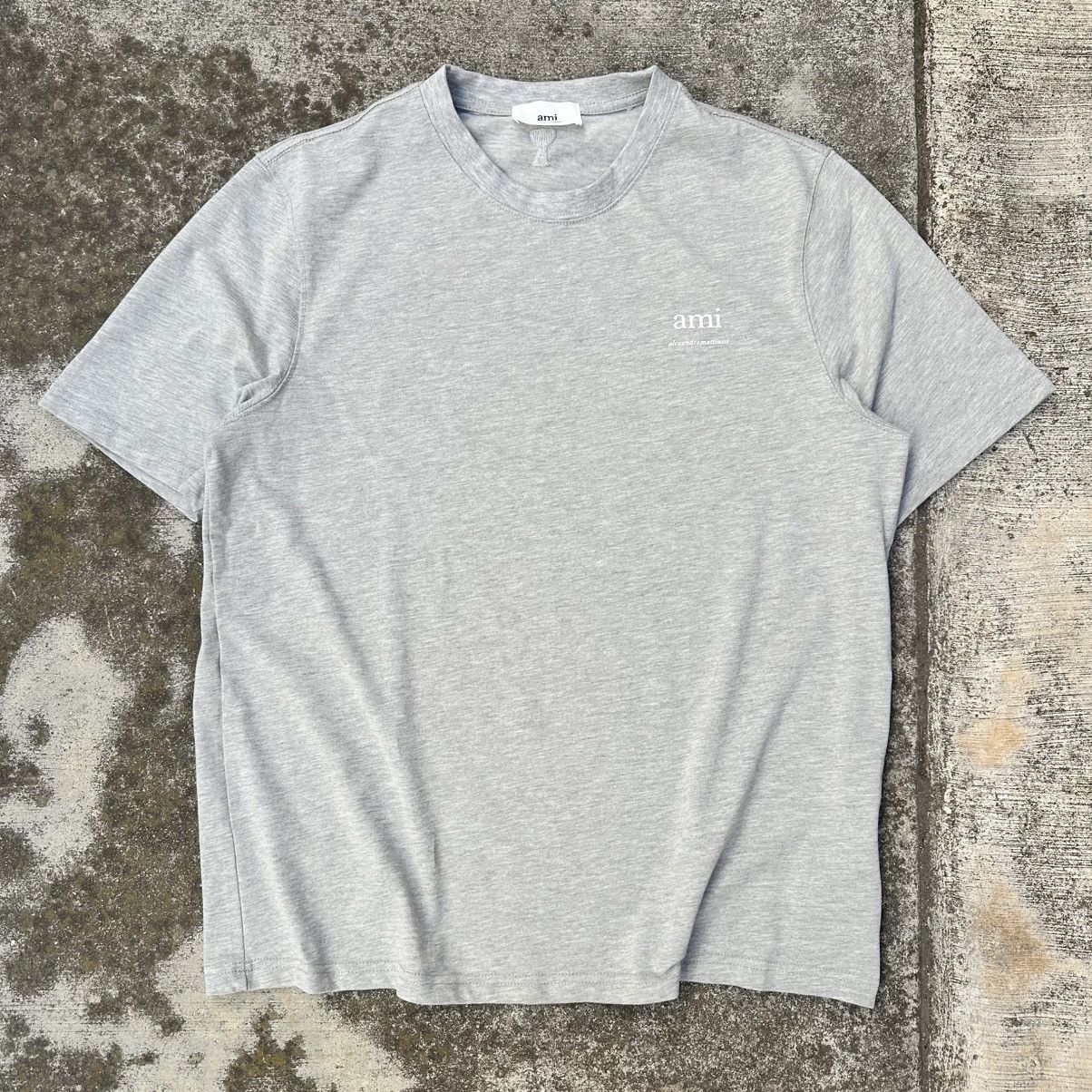 AMI Heather Gray AMI Alexandre Mattiussi Cotton Short Sleeve Tee Size US L / EU 52-54 / 3 - 1 Thumbnail