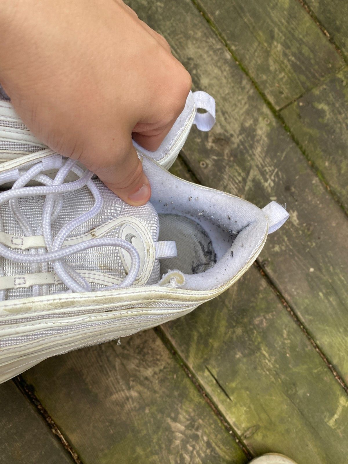 Nike Nike Air Max 97 Triple White Wolf Gray Running Shoes 921826 Size US 10.5 / EU 43-44 - 7 Thumbnail