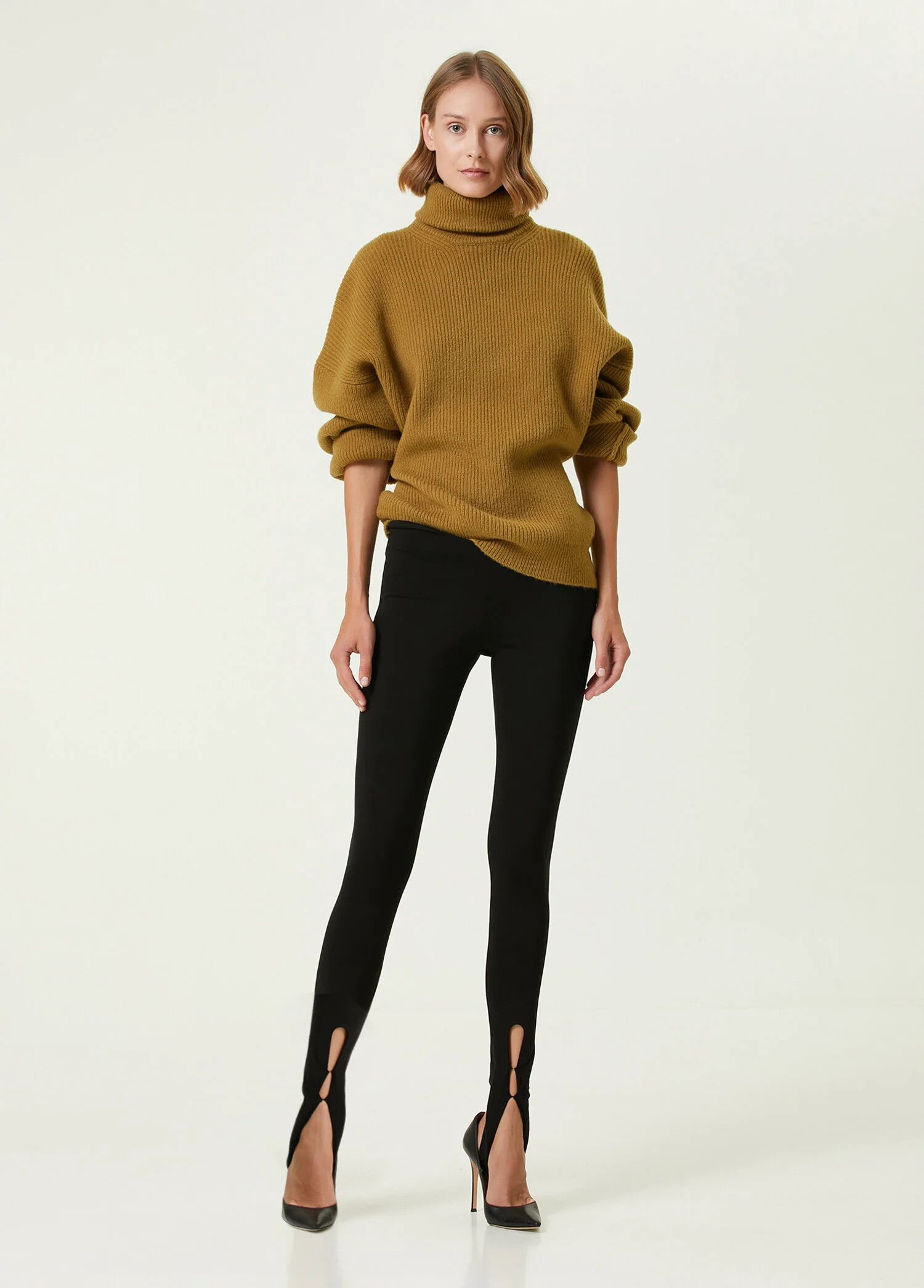 The Attico THE ATTICO Grace military green high neck wool sweater 42 Size M / US 6-8 / IT 42-44 - 3 Thumbnail