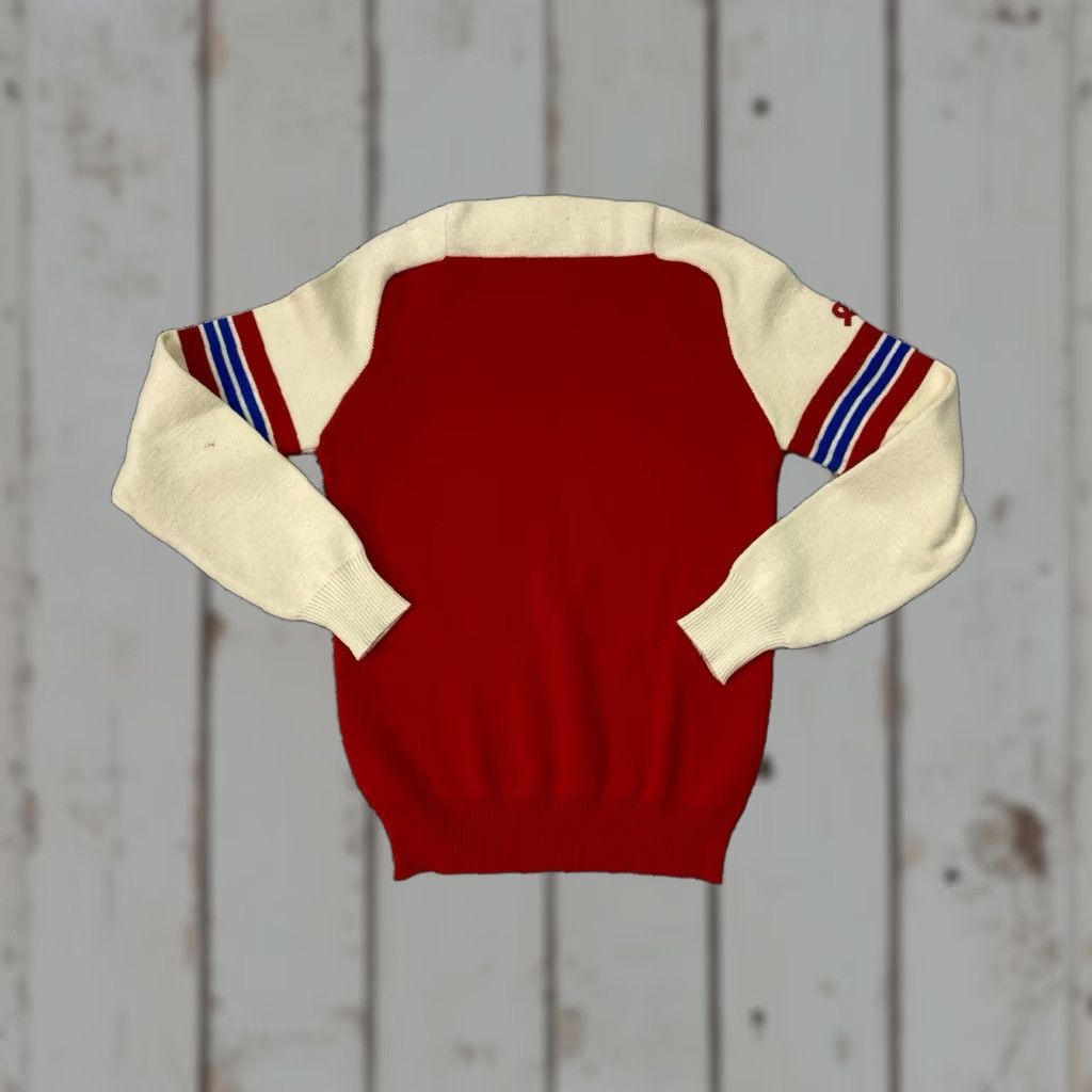 Etro VINTAGE Demetre Sweater Ski Ladies Large Red Wool Knit Pullover Crew Neck Long Sleeve Winter Fall Casual Size L / US 10 / IT 46 - 1 Thumbnail