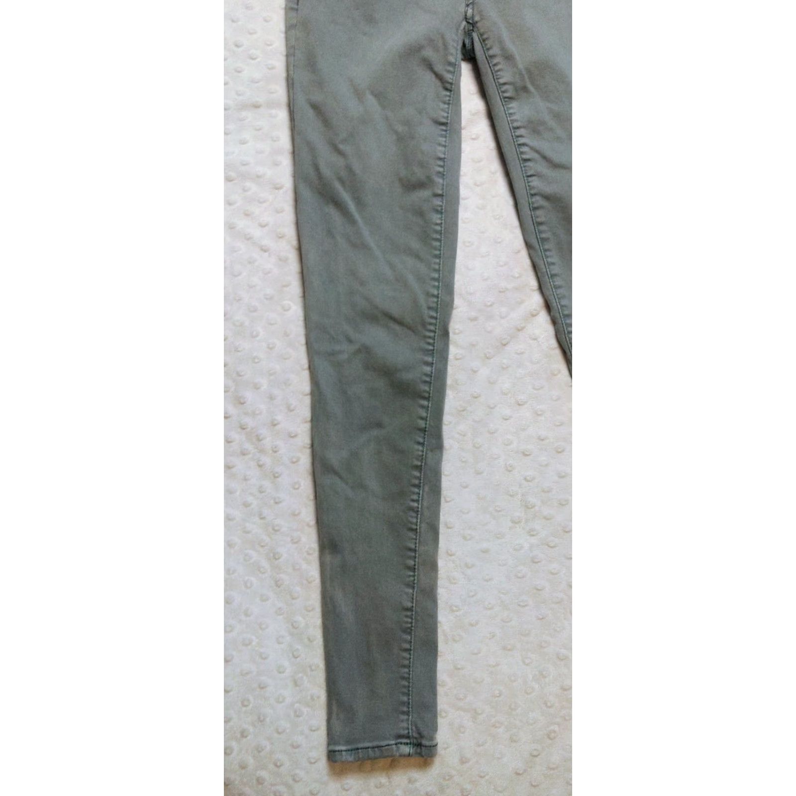 American Eagle Outfitters American Eagle Outfitters Jegging Jeans Women 0 XS Inseam 28 Green Gray Stretch Denim 5-Pocket Regular Rise Casual Grunge 90s Theme Womens Size 25" / US 0 / IT 36 - 2 Thumbnail