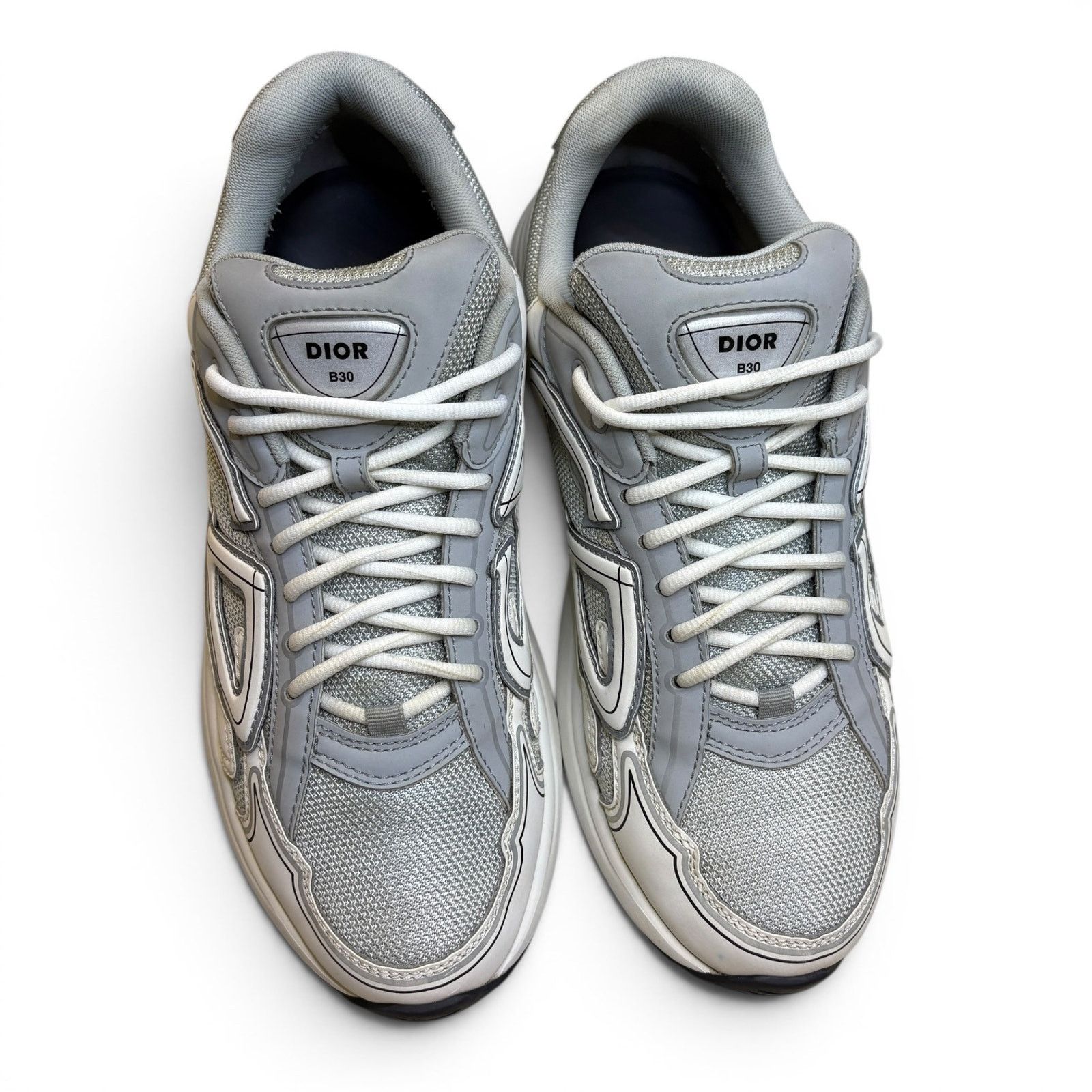 Dior Dior B30 White & Grey Sneakers | Size 44(11US) Size US 11 / EU 44 - 3 Thumbnail