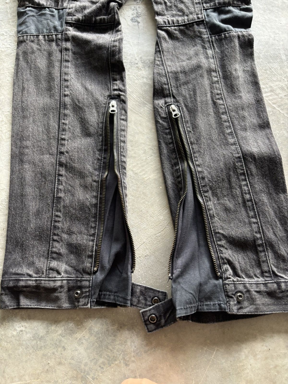 PPFM SICK PPFM BIKERS JEANS ZIPPER PUNK BONDAGE SEDITIONARIES Size US 34 / EU 50 - 19 Thumbnail