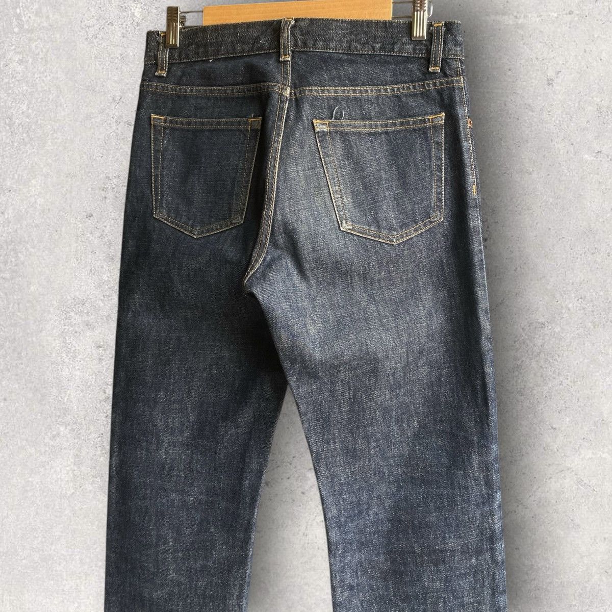 Helmut Lang Archive 1998 Raw Denim Un hem Size US 30 / EU 46 - 5 Thumbnail