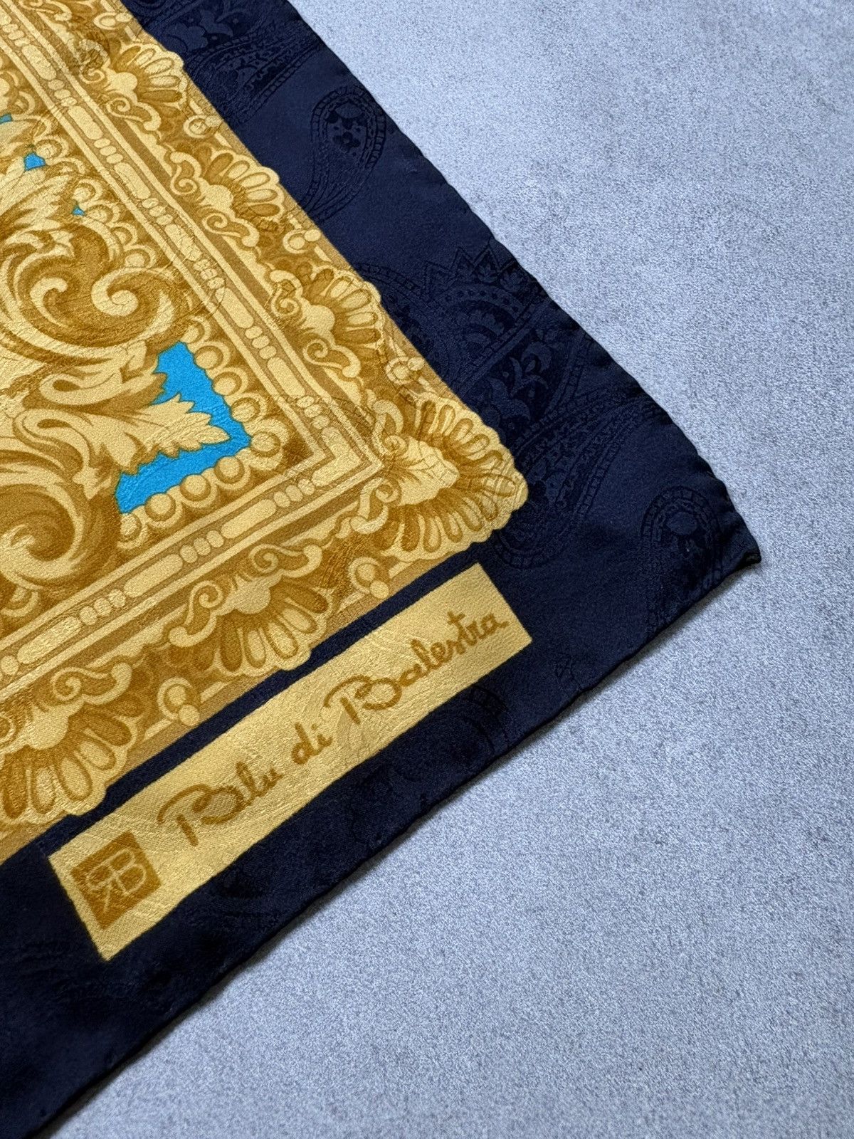 Vintage Vintage Renato Balestra Silk Scarf Baroque Horse Print Size ONE SIZE - 10 Thumbnail