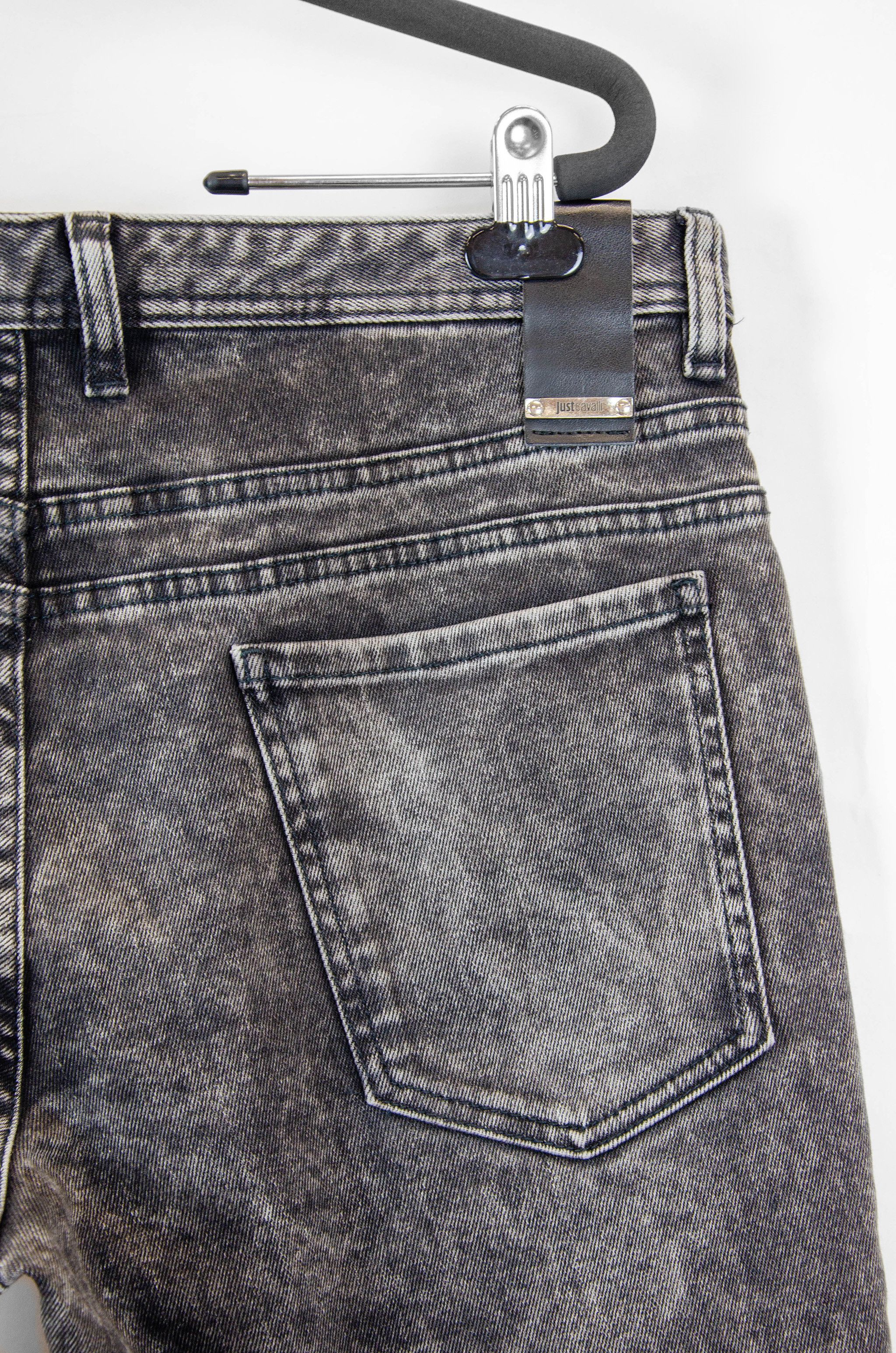 Just Cavalli Just Cavalli Biker Jeans Grey Wash – Size 52 Size US 36 / EU 52 - 10 Thumbnail