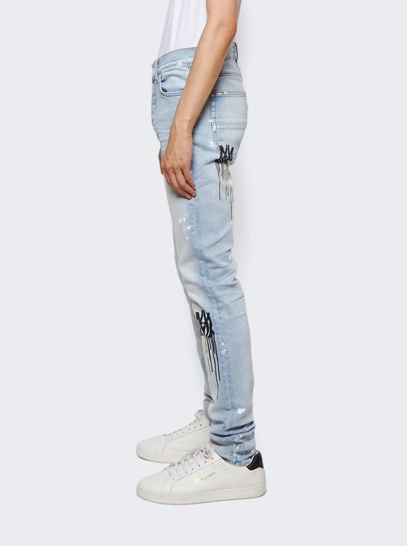 Amiri o1w1db10525 MA Drip Jeans in Blue Size US 28 / EU 44 - 3 Thumbnail