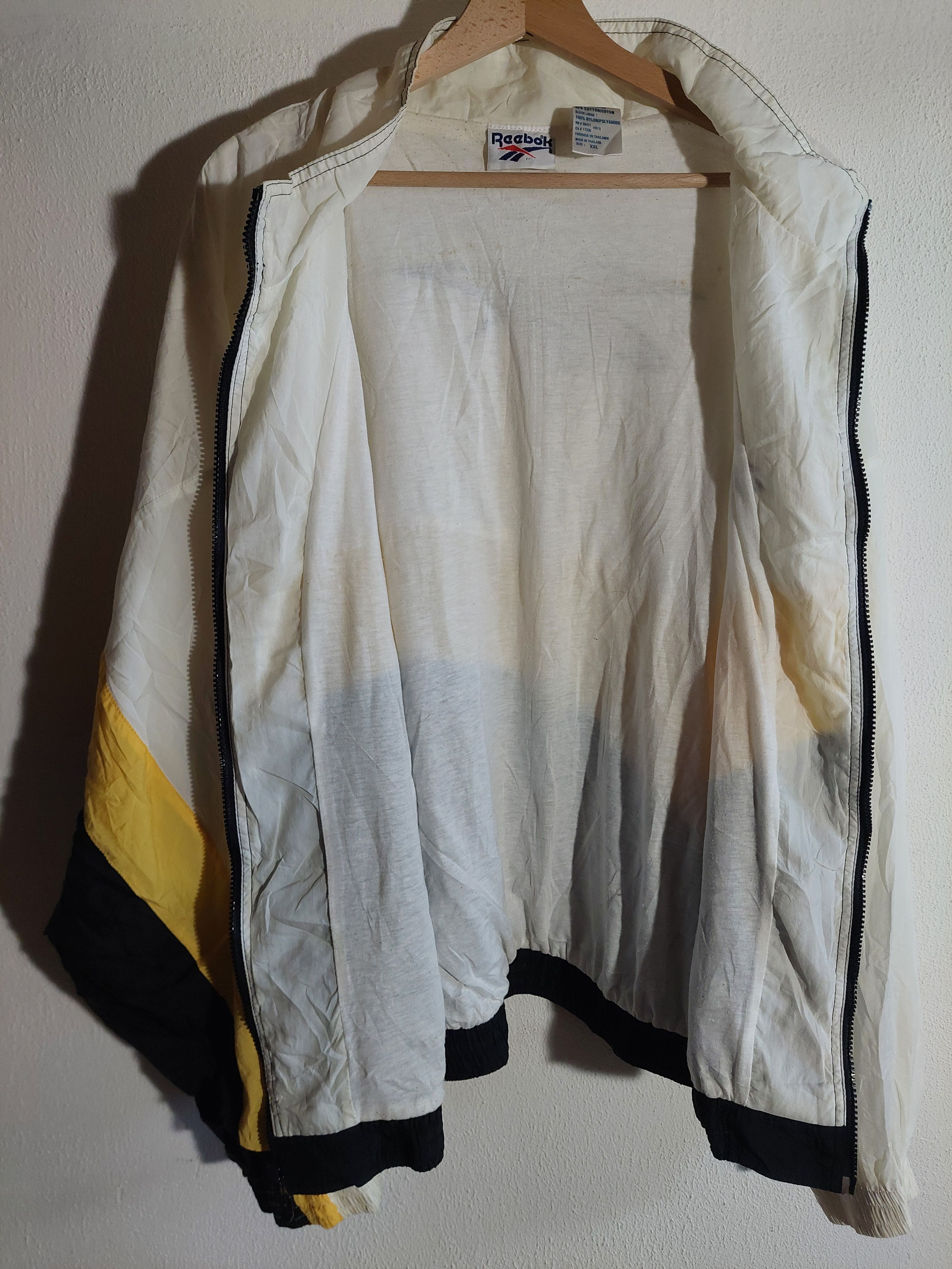 Reebok Vintage Reebok Track Jacket Yellow White Black Size XXL 90s Size US XXL / EU 58 / 5 - 6 Thumbnail