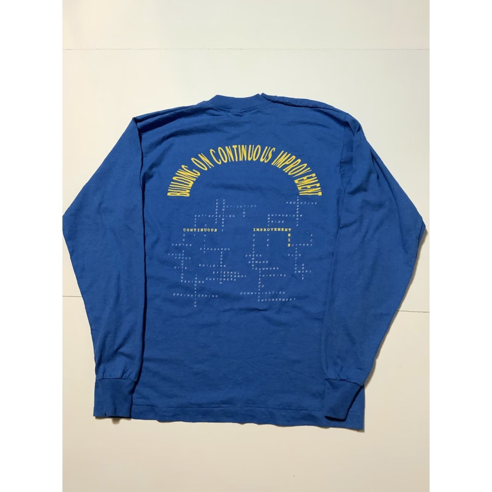 Vintage VINTAGE Screen Stars 1994 Building Continuous Improvement Single Stitch L/S Shirt Men’s S sweatshirt? Size US S / EU 44-46 / 1 - 2 Thumbnail
