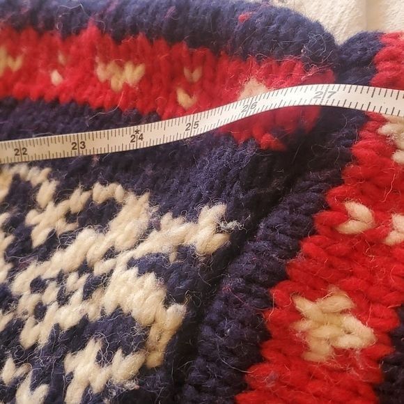 Vintage Reywear Handmade in Ecuador 100% Wool Graphic Thick Sz. XL S Size US XL / EU 56 / 4 - 8 Thumbnail