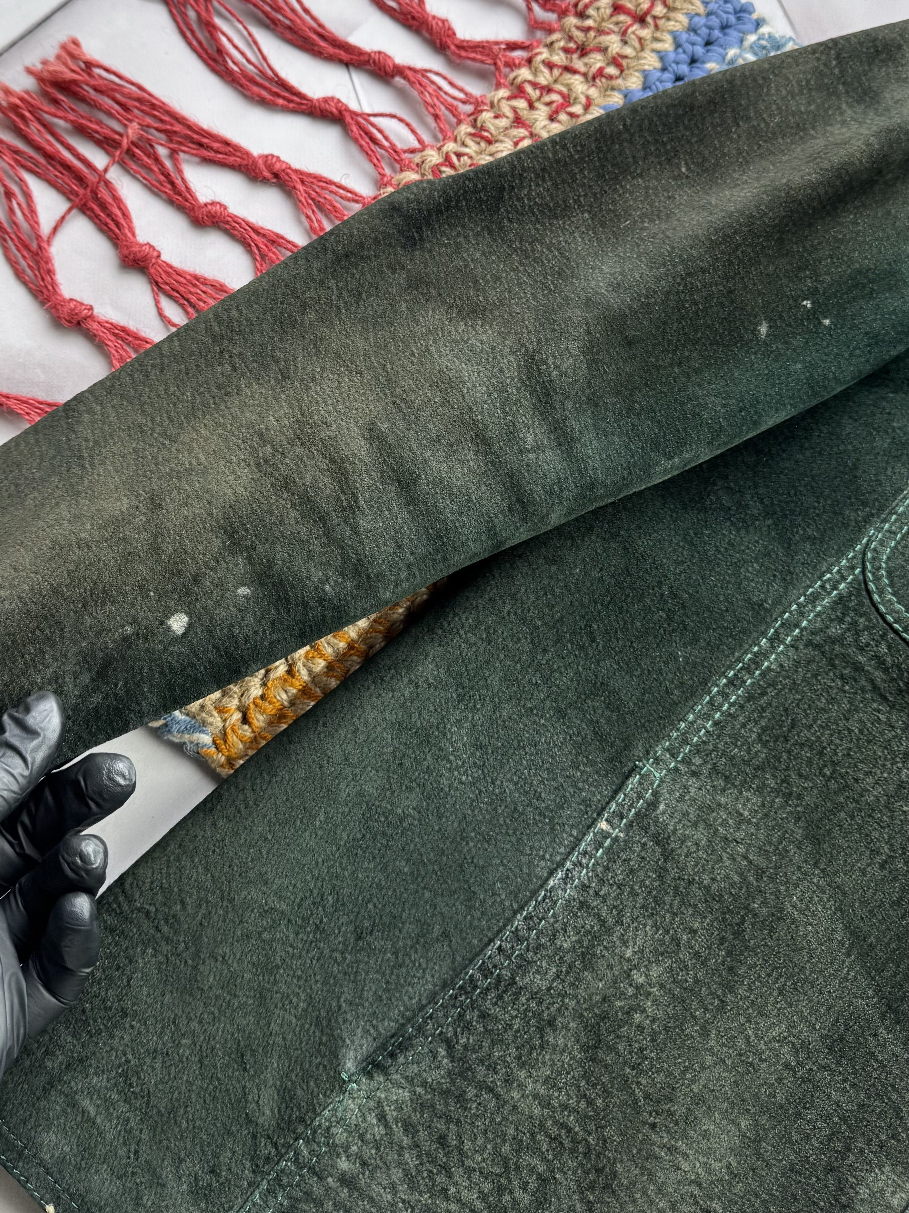 Genuine Leather Vintage Suede Leather Jacket Size US S / EU 44-46 / 1 - 5 Thumbnail