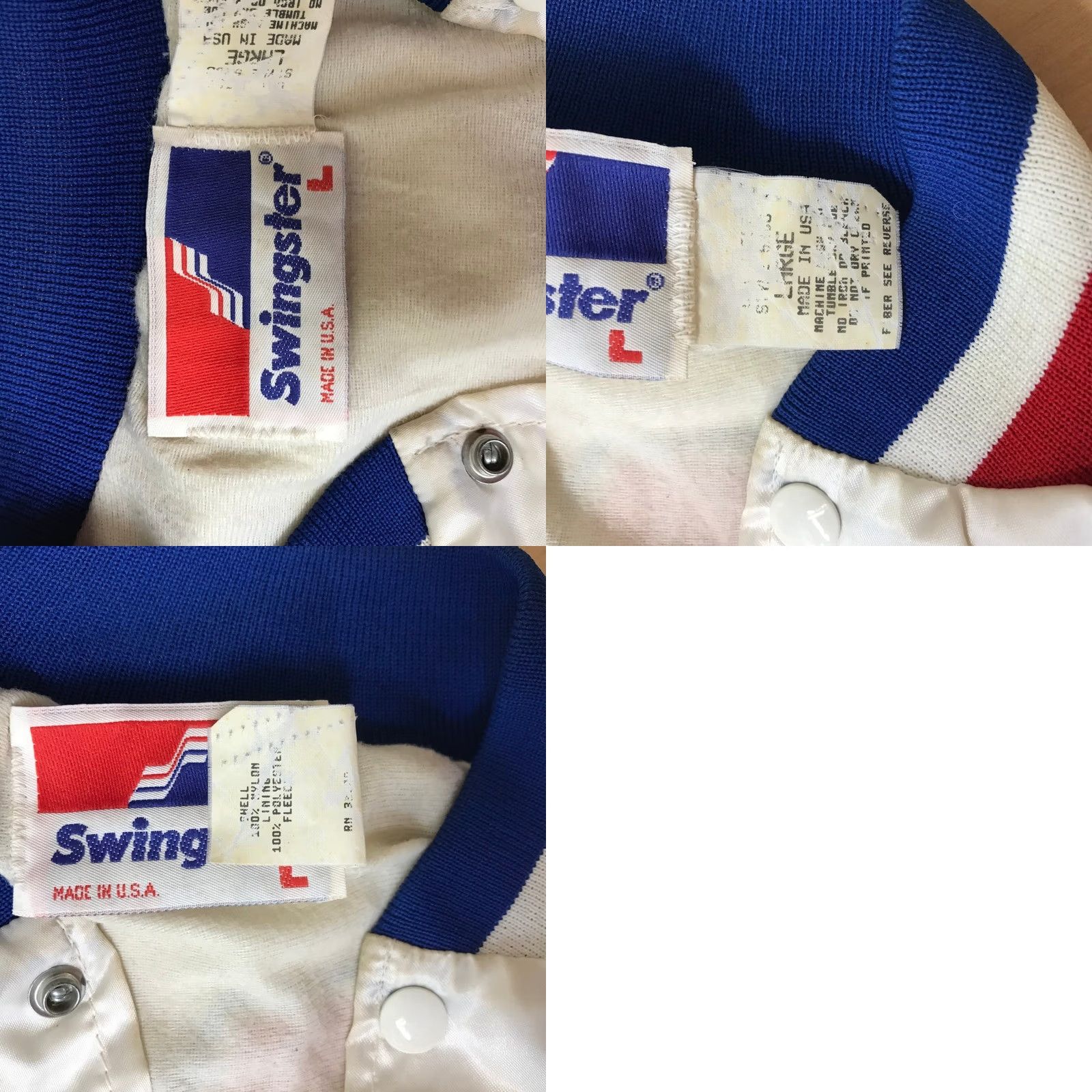 Vintage VINTAGE Graybar Varsity Bomber Jacket USA White Patriotic Snap Front XL Size US XL / EU 56 / 4 - 9 Thumbnail