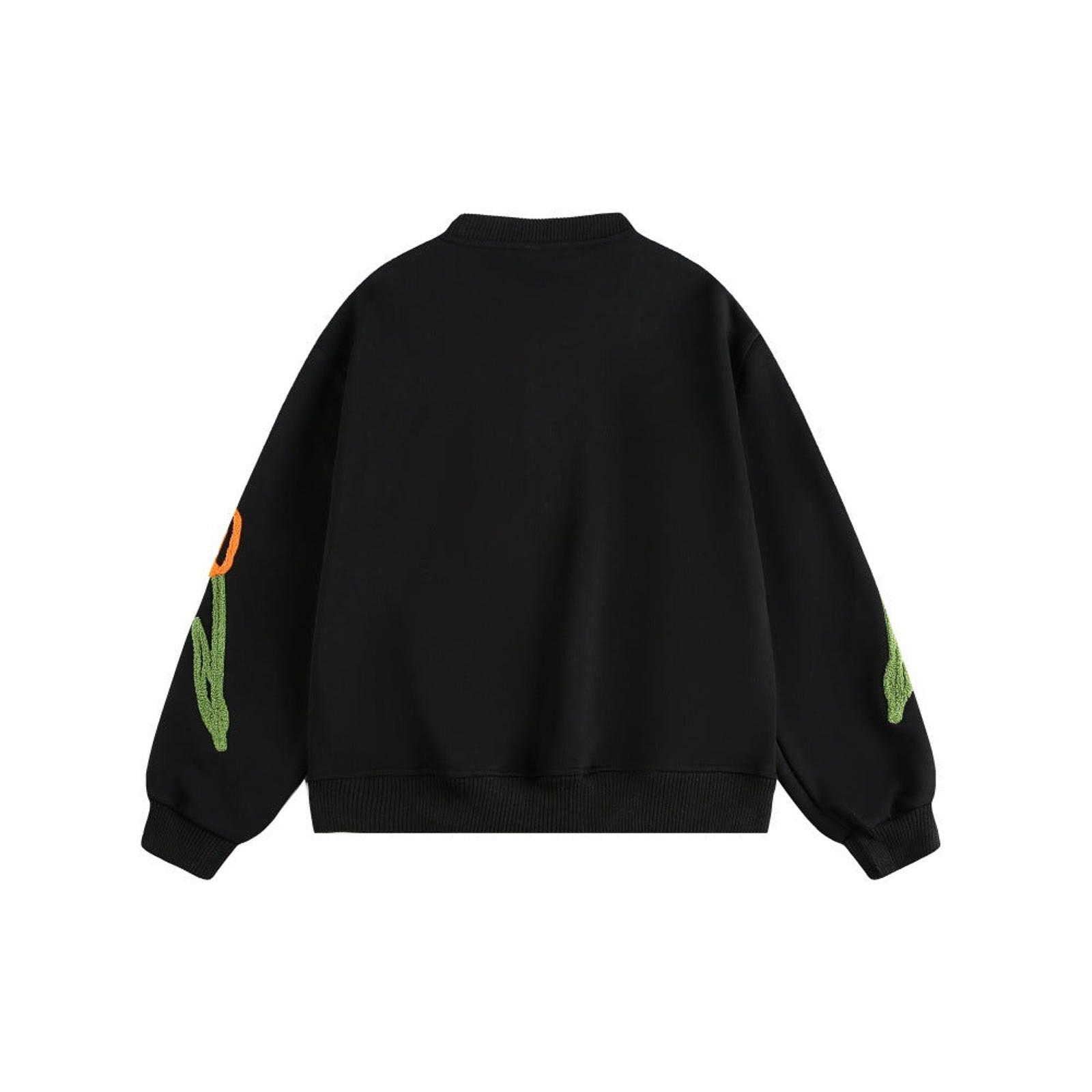 Other Black Floral Embroidered Bomber Jacket Size M / US 6-8 / IT 42-44 - 2 Thumbnail
