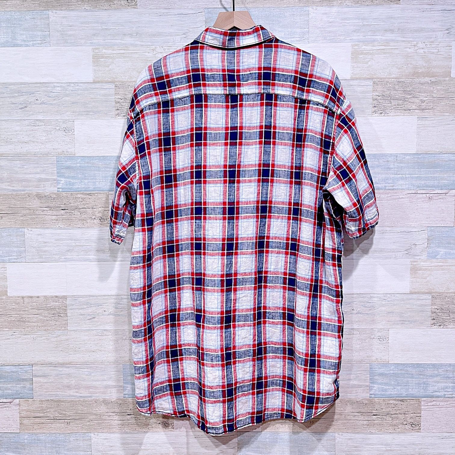 Bullock & Jones Bullock & Jones 100% Linen Sport Shirt Plaid Mens XXL Size US XXL / EU 58 / 5 - 3 Thumbnail