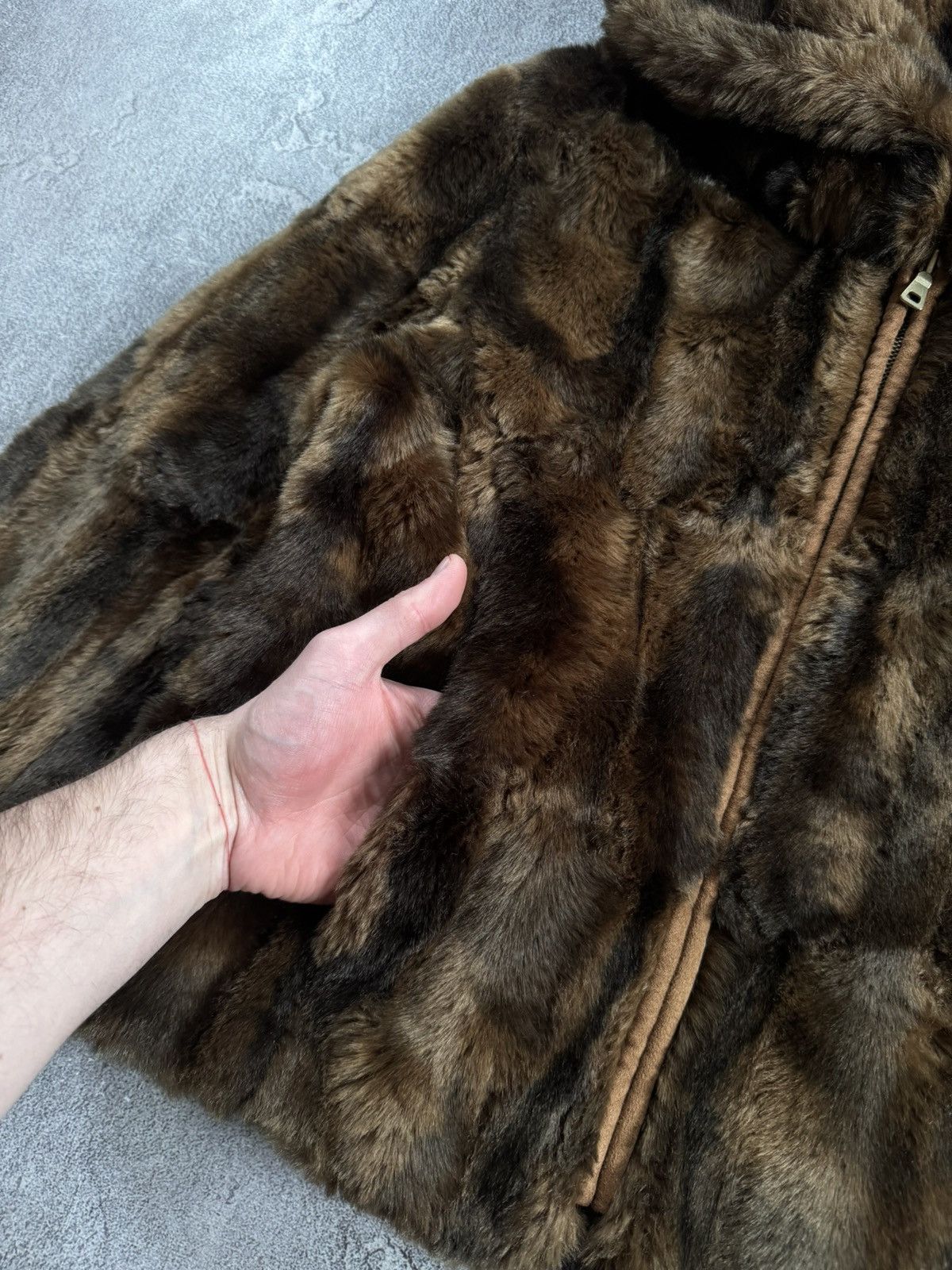 Hysteric Glamour CIBYLL 38/M retro vintage faux fur coat jacket Y2K L.G.B. Size M / US 6-8 / IT 42-44 - 14 Thumbnail