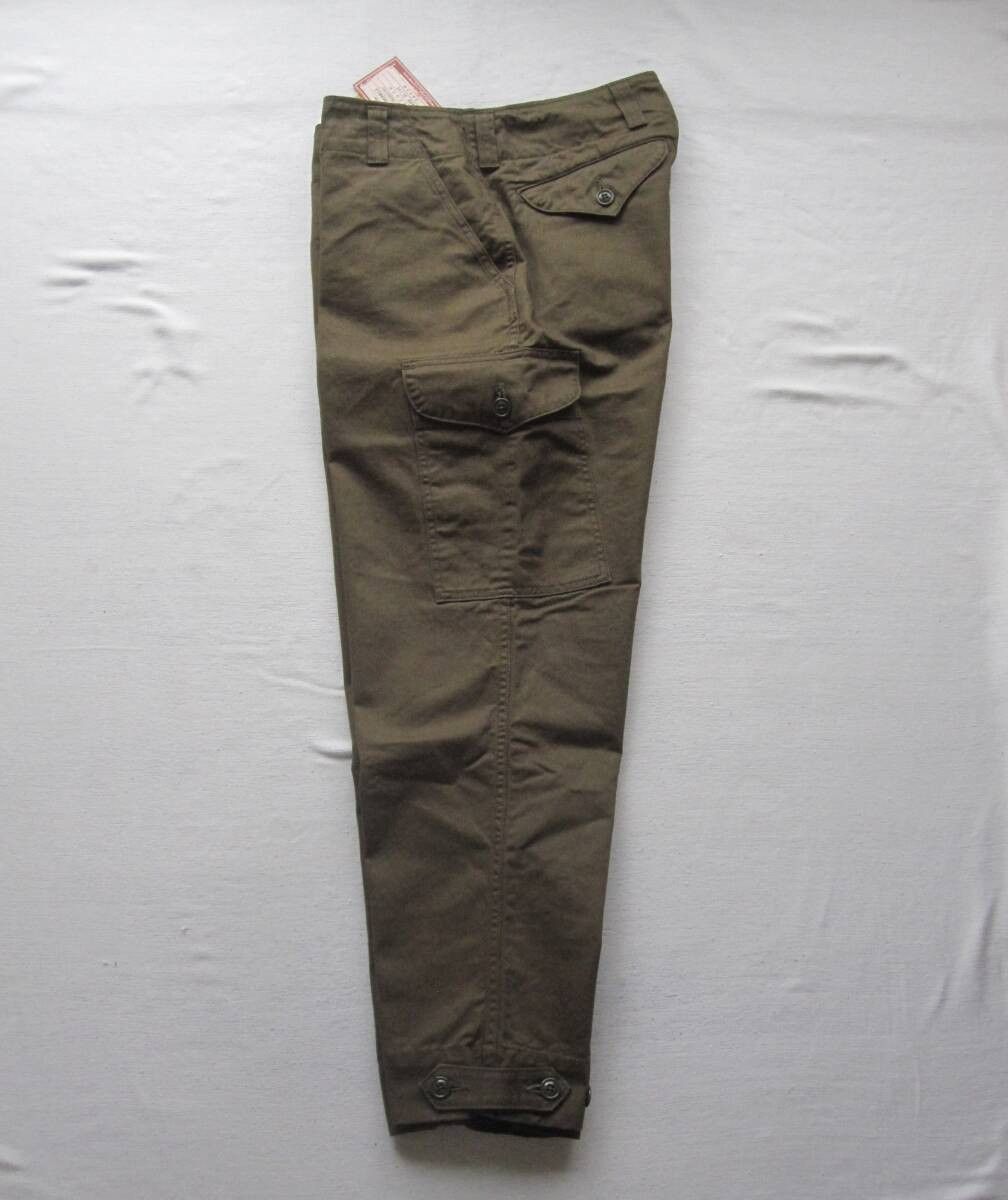 Freewheelers “AVIATOR’S TROUSERS” 34 DARK OLIVE Size US 34 / EU 50 - 7 Thumbnail