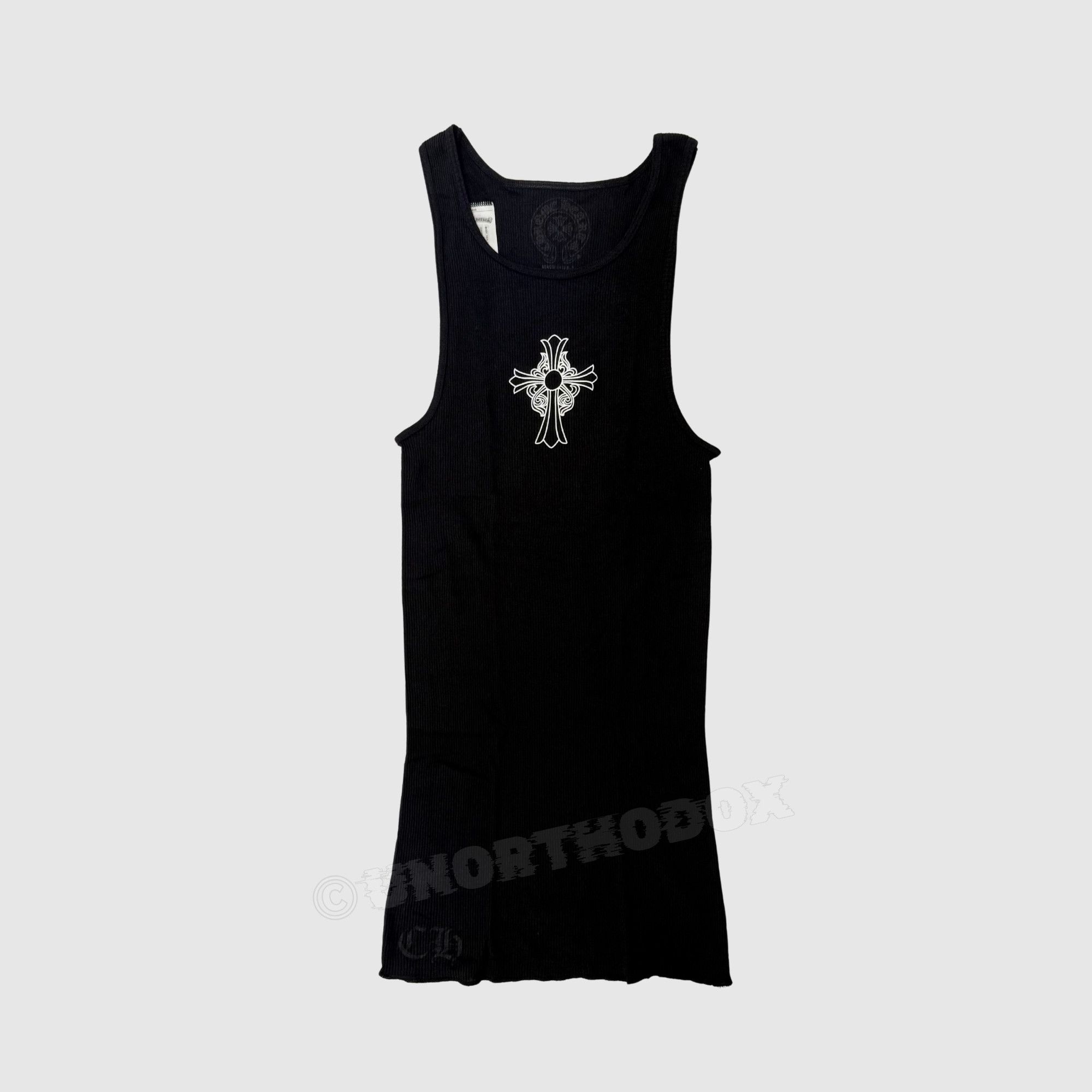 トップス 90s Chrome Hearts Rhinestone Camisole Chrome Hearts Swarovski Rhinestone Tank Top “F you” Vintage
