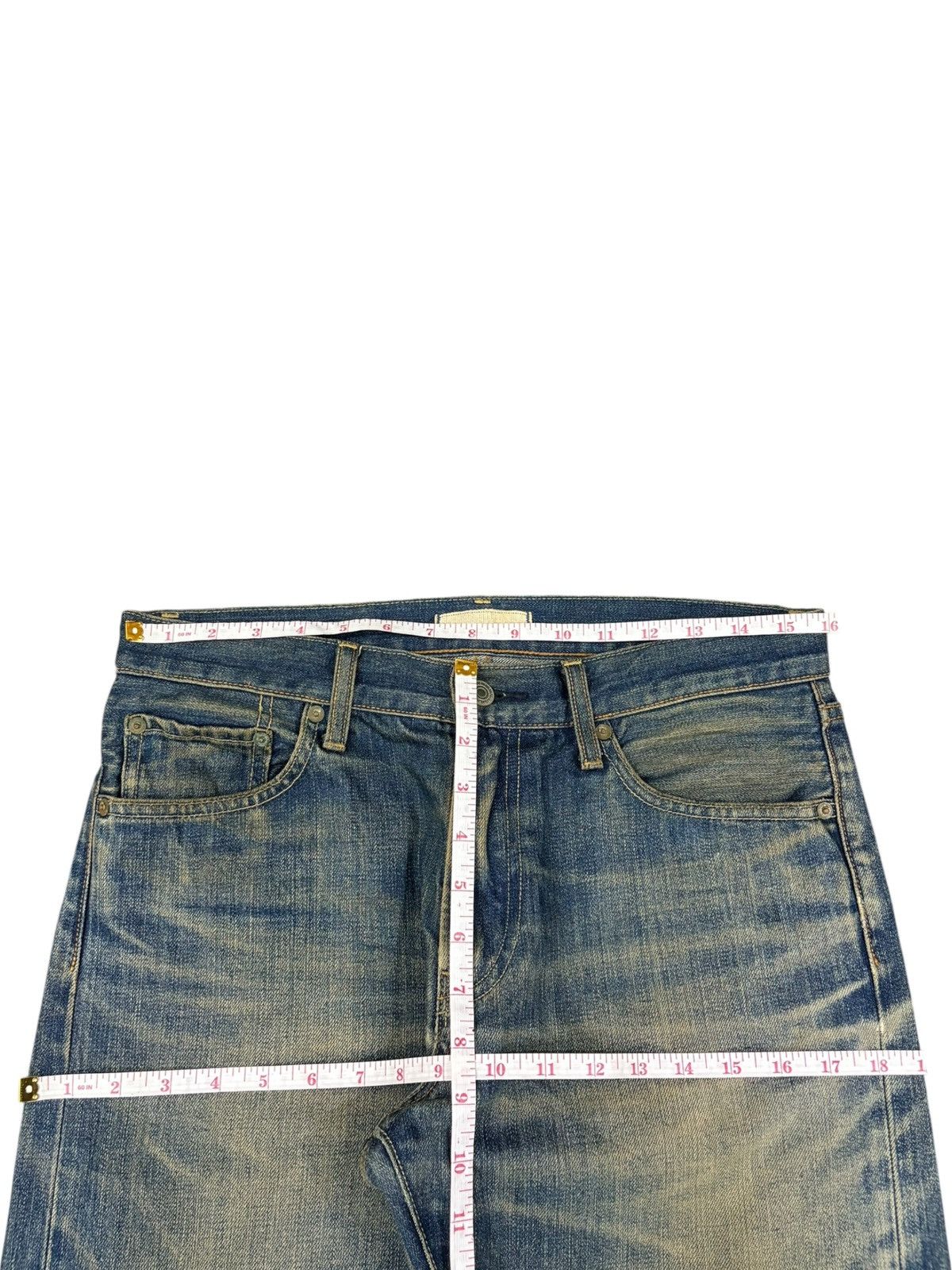 Uniqlo Vintage Japanese Uniqlo Mud Wash Distressed Loose Jeans Size US 32 / EU 48 - 10 Thumbnail