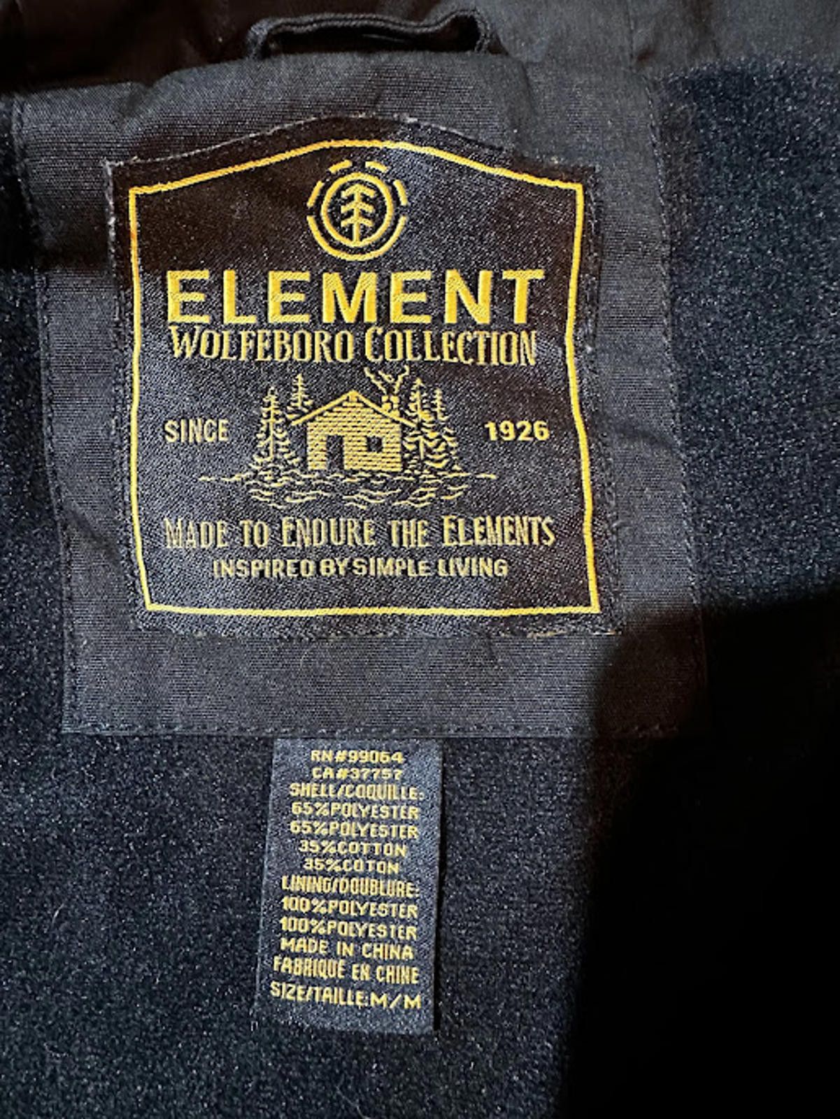 Other Element Wolfeboro Hooded Utility Jacket Black Medium Size US M / EU 48-50 / 2 - 4 Thumbnail
