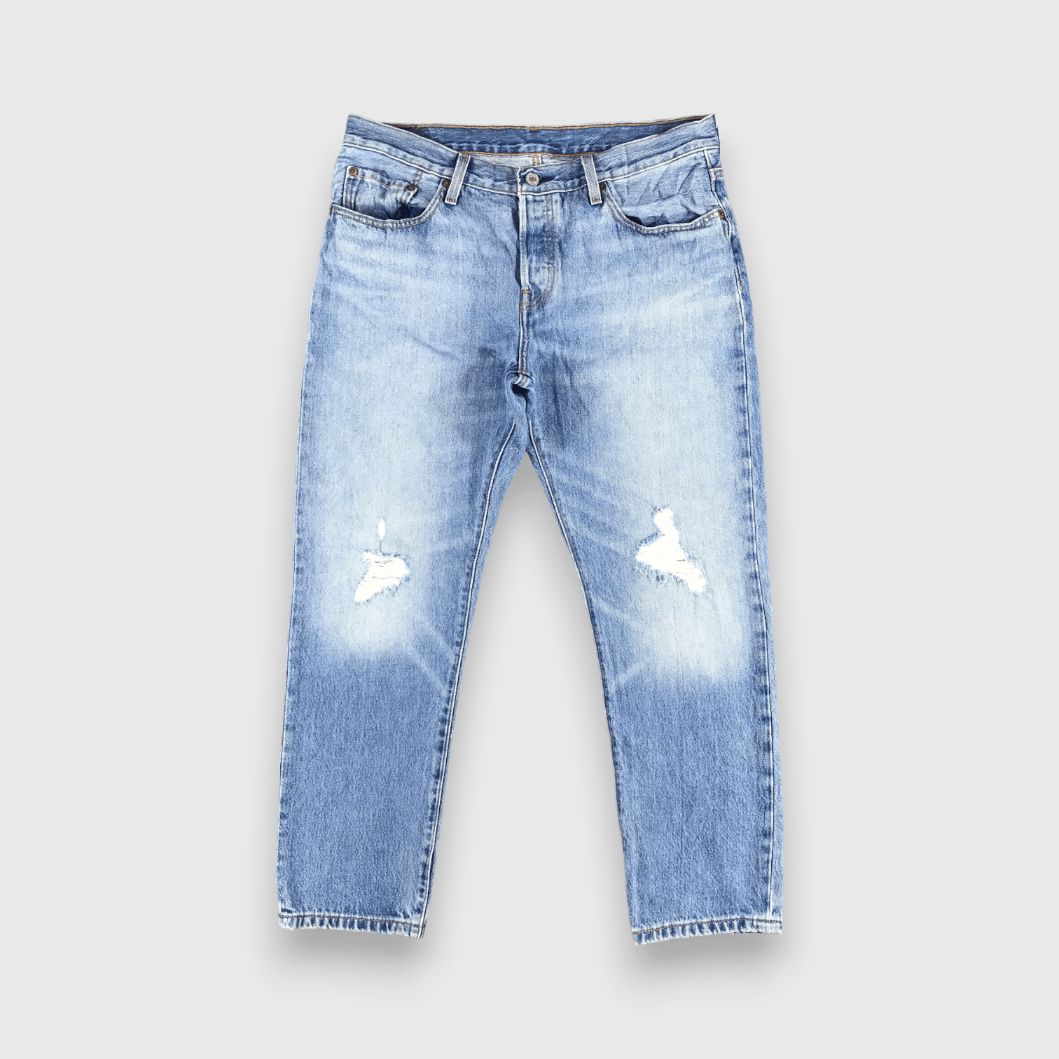 Levi's Vintage Blue Wash Levis 501 Jeans-J2064 Size US 34 / EU 50 - 1 Thumbnail