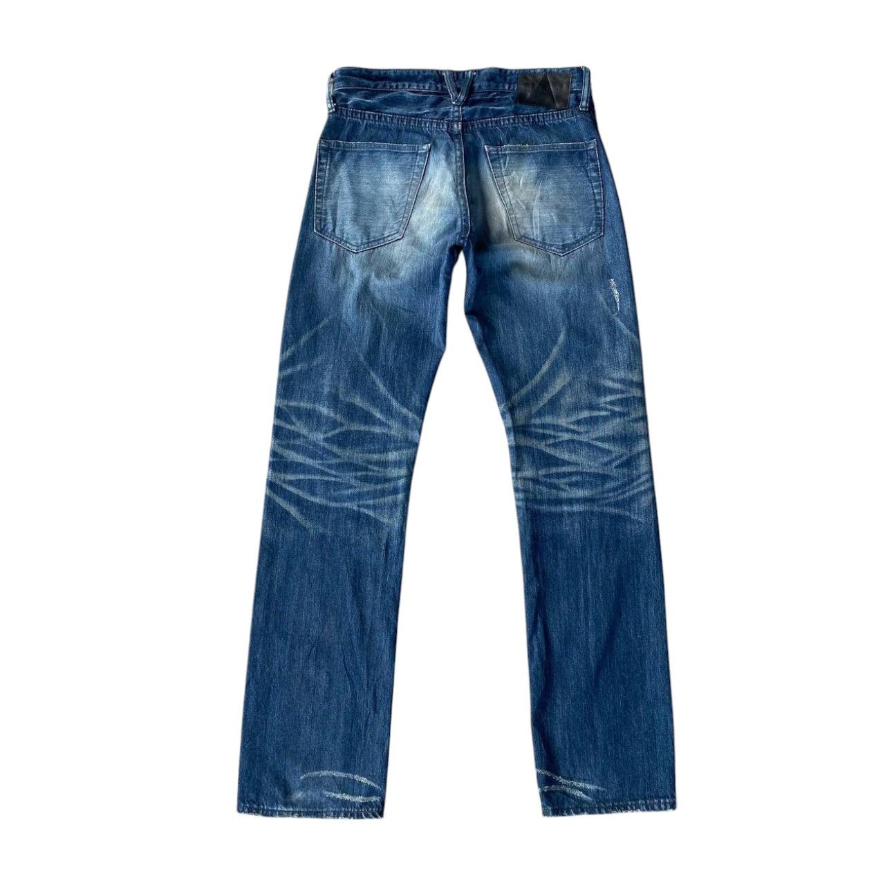 Ryoko Rain RYO ISHIKAWA BY VANQUISH TOKYO JAPAN DISTRESSED BLUEWASH Size US 28 / EU 44 - 7 Thumbnail