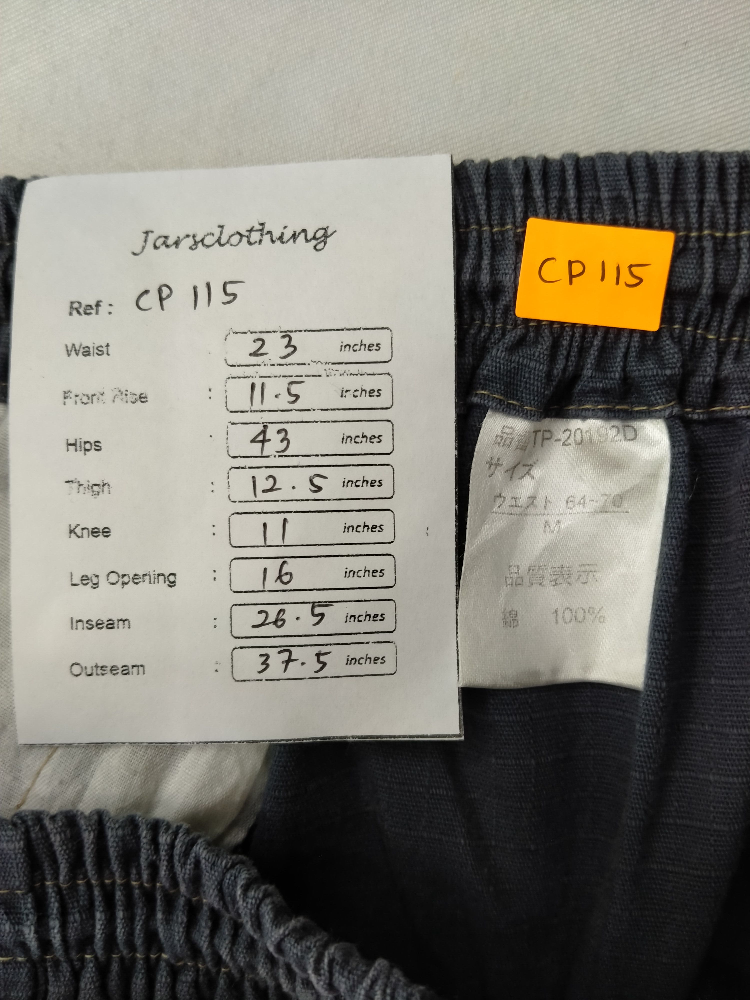 Japanese Brand Elastic Waist Japanese Brand Cargo Pocket Pants -CP115 Size US 26 / EU 42 - 9 Thumbnail