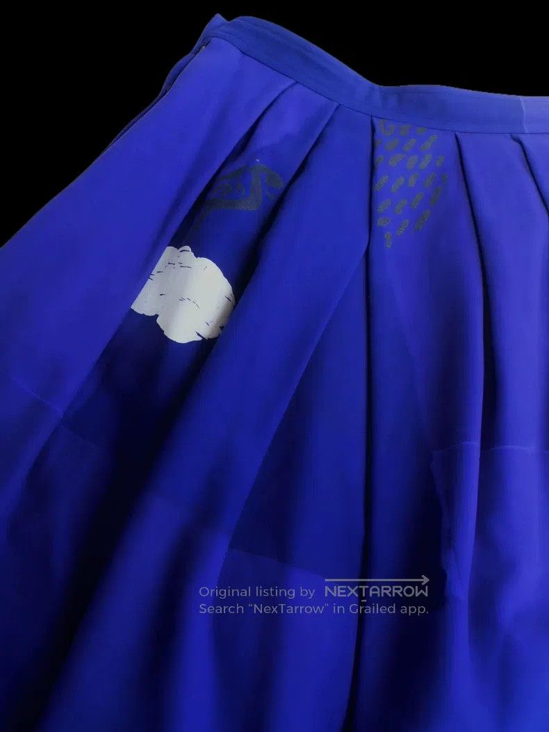 Comme des Garcons Comme Des Garcons size M Wool Cartoon Printed Blue Skirt Size 23" - 5 Thumbnail