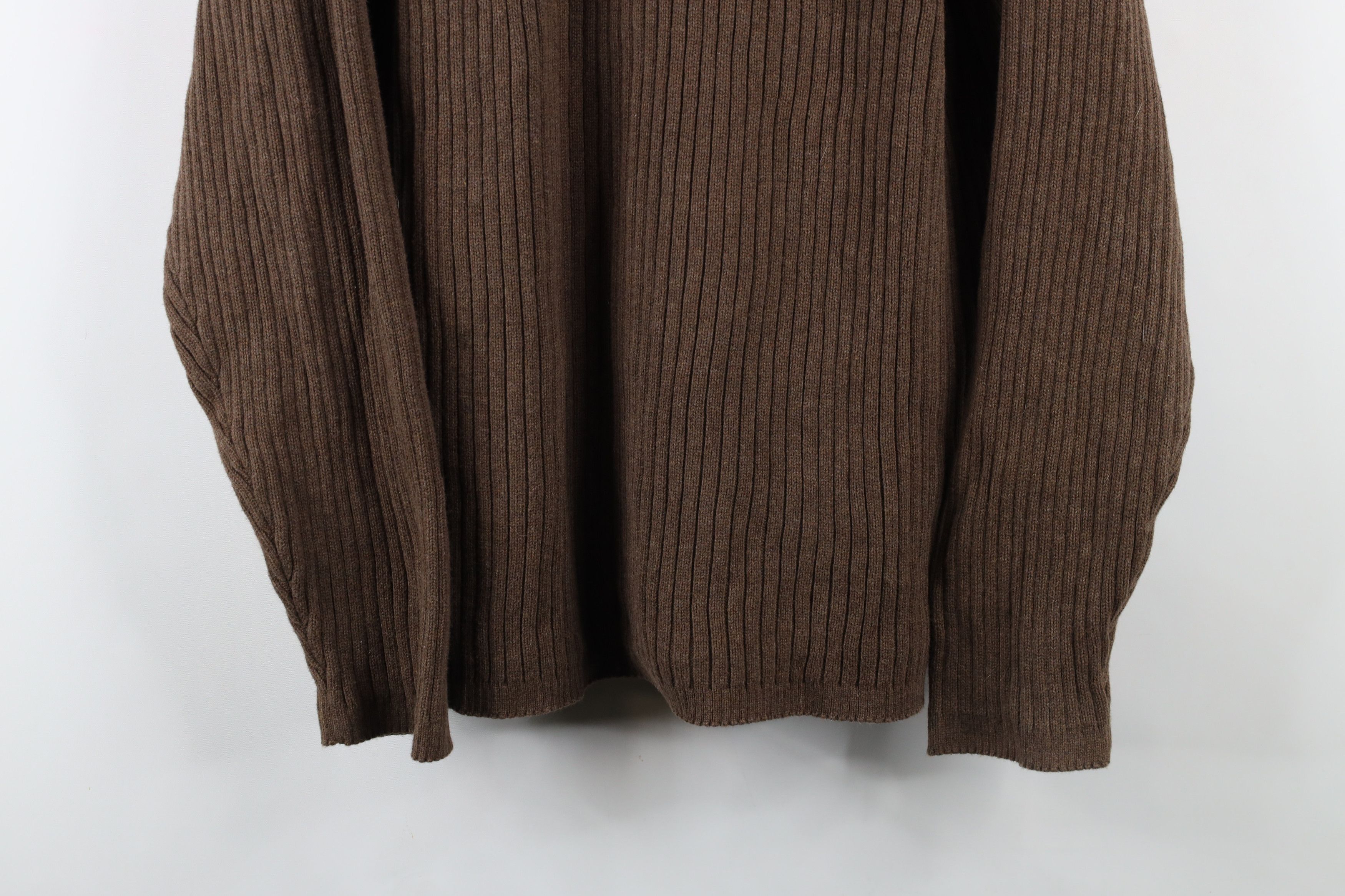 Timberland × Vintage Vintage 90s Timberland Heavyweight Crewneck Sweater Brown Size US XL / EU 56 / 4 - 3 Thumbnail