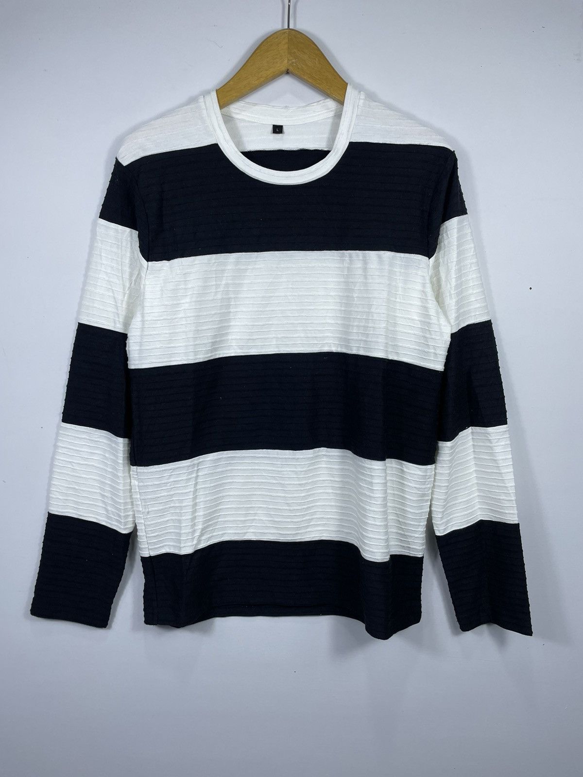 Japanese Brand Japanese Freude striped grunge Style Size US L / EU 52-54 / 3 - 1 Thumbnail