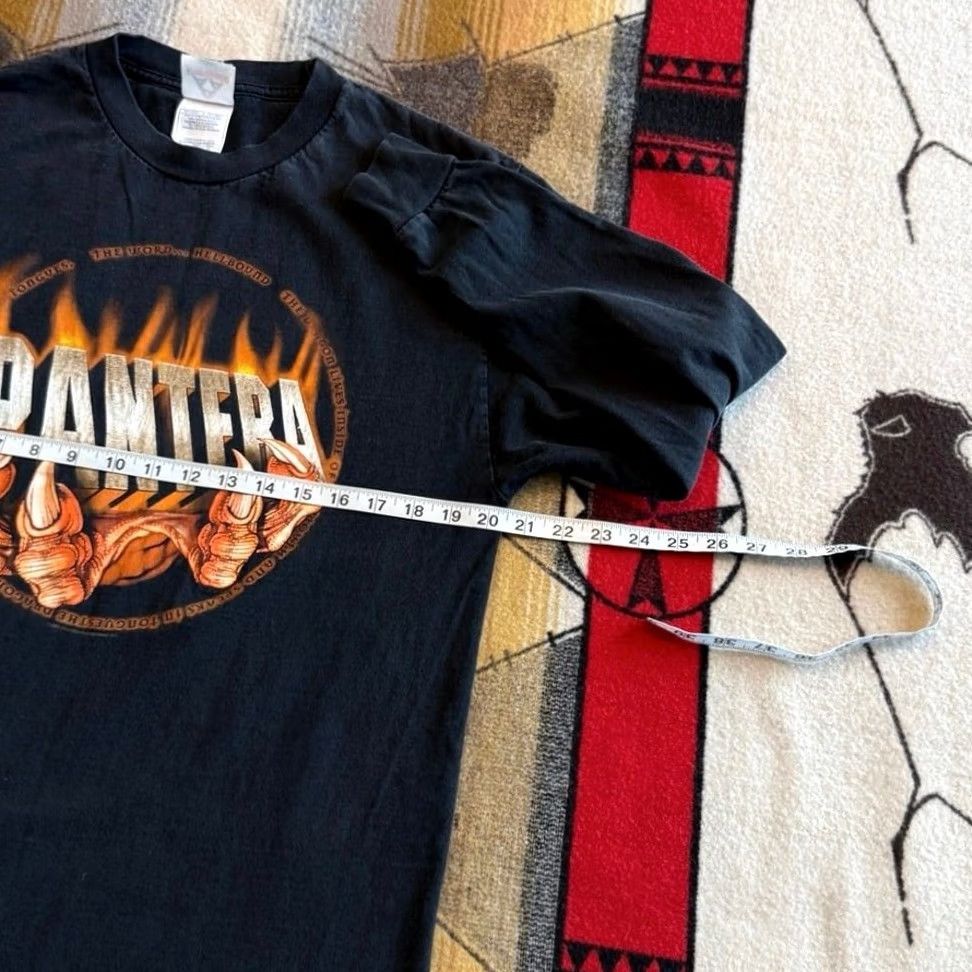 AAA VINTAGE Pantera Metal Band Y2K Rock Music Long Sleeve T-Shirt Large Mens Black 2003 Size US L / EU 52-54 / 3 - 7 Thumbnail