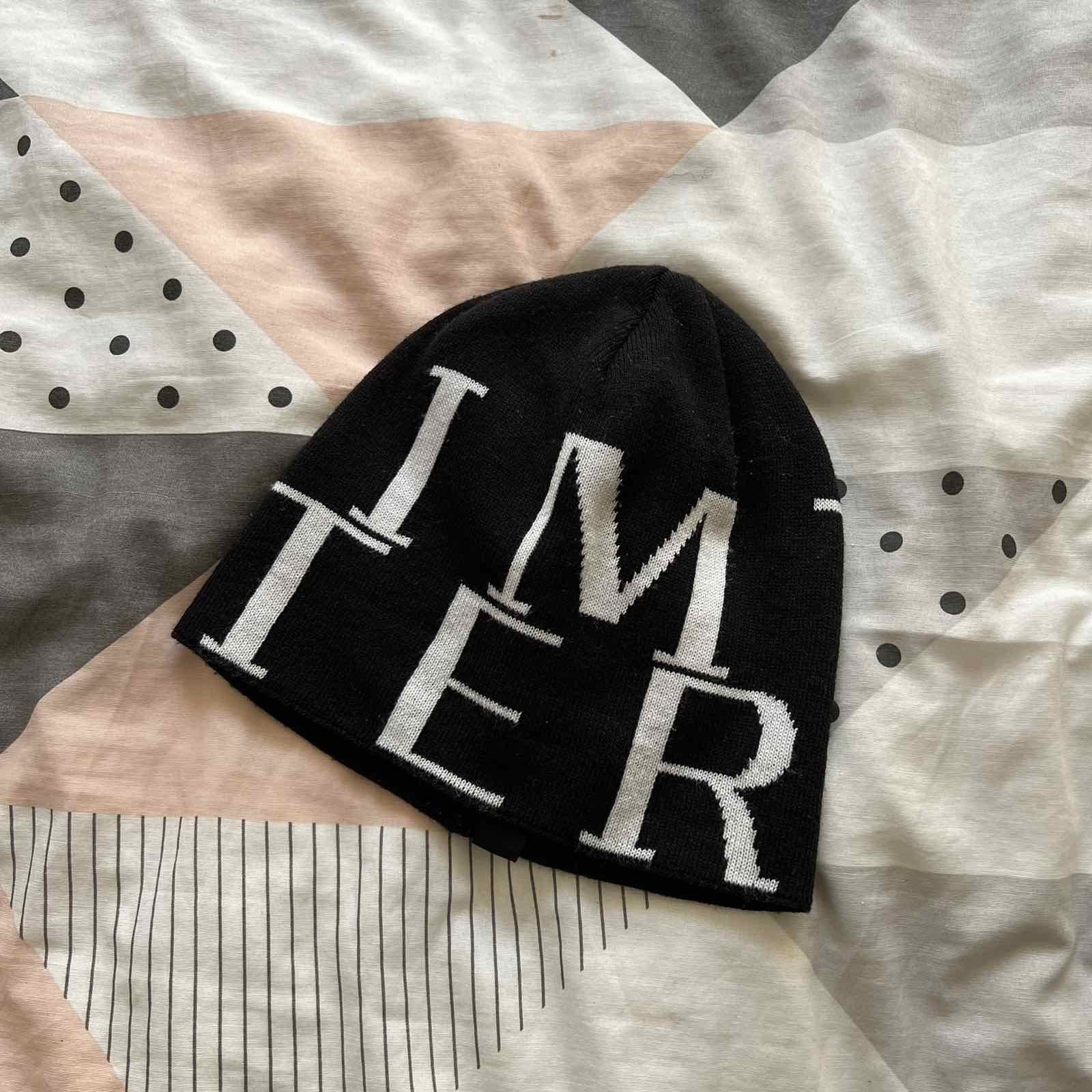 Designer × Japanese Brand Black and White y2k Beanie Size ONE SIZE - 1 Thumbnail