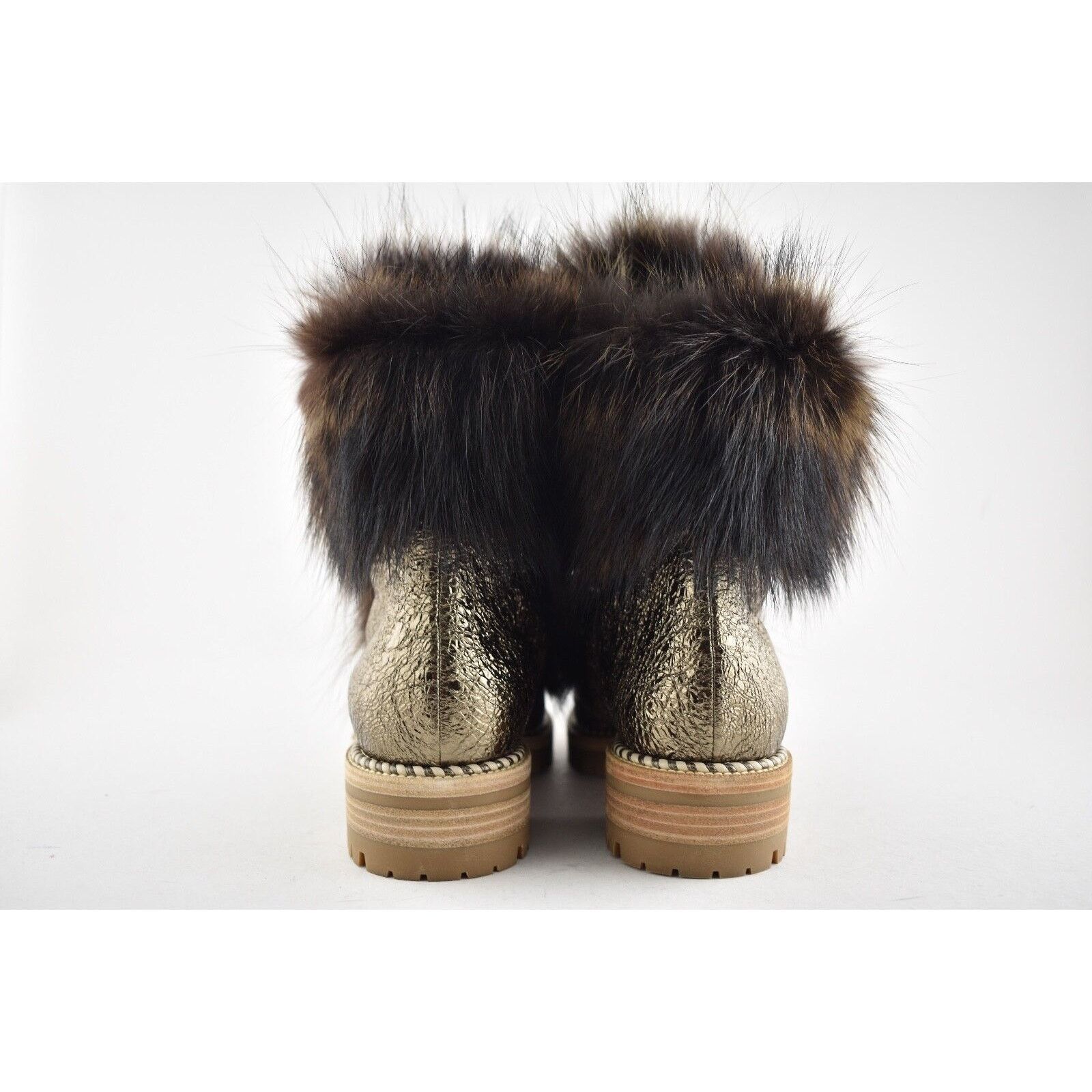 Christian Louboutin Christian Louboutin Fanny Flat Roche Fur Leather Lace Up Tie Size US 6 / IT 36 - 9 Thumbnail