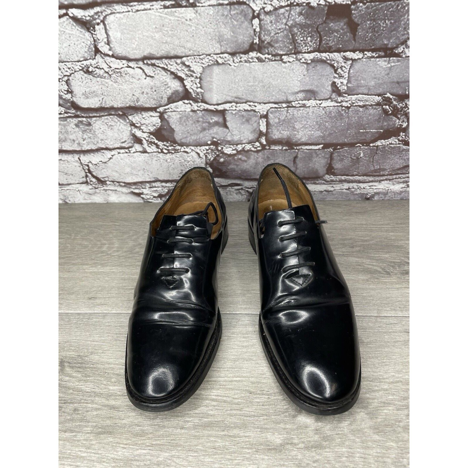 Other Filipe Sousa Black Patent Leather Oxfords Lace Up Shoes Wome Size US 7.5 / IT 37.5 - 1 Thumbnail