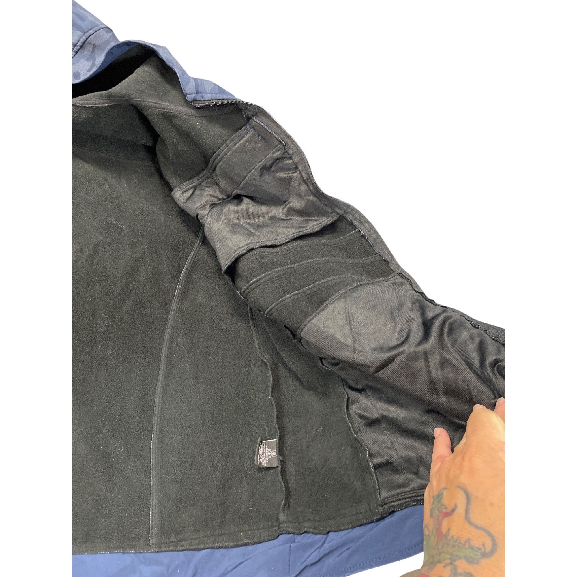 Urban Republic Urban Republic Mens Blue Camouflage Zip-Up Hooded Jacket Siz Size US XL / EU 56 / 4 - 16 Thumbnail