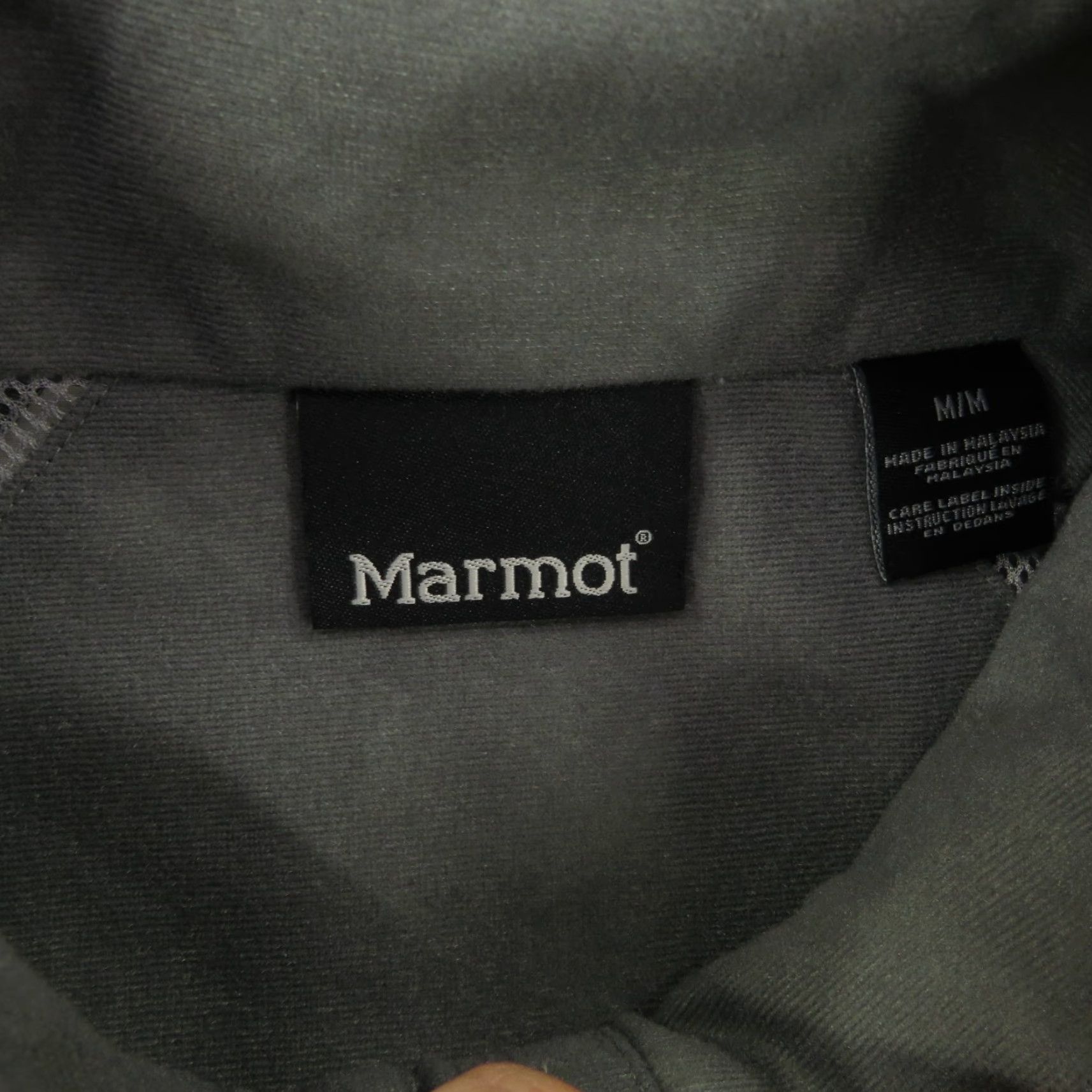 Marmot Marmot Jacket Mens Medium Light Grey Softshell Fleece Lined Full Zip Wind Rain Size US M / EU 48-50 / 2 - 6 Thumbnail