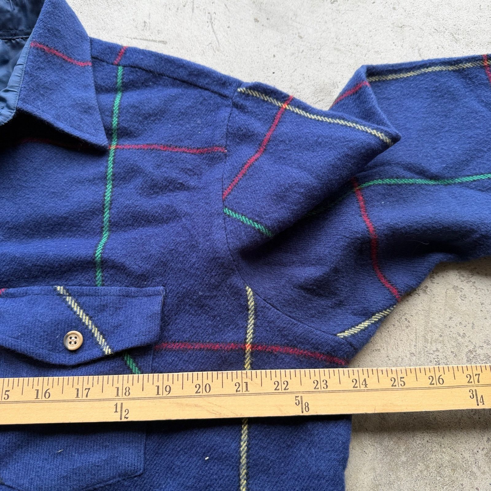Other Vintage 80s Plaid Wool Flannel Button Up Shirt Size US L / EU 52-54 / 3 - 7 Thumbnail