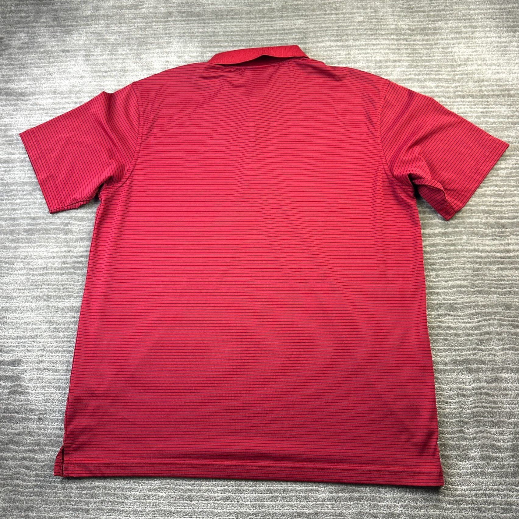 Vintage Masters Polo Shirt Mens L Red Striped Golf Performance Augusta National Adjustable Collar Short Sleeve Polo Size US L / EU 52-54 / 3 - 2 Thumbnail