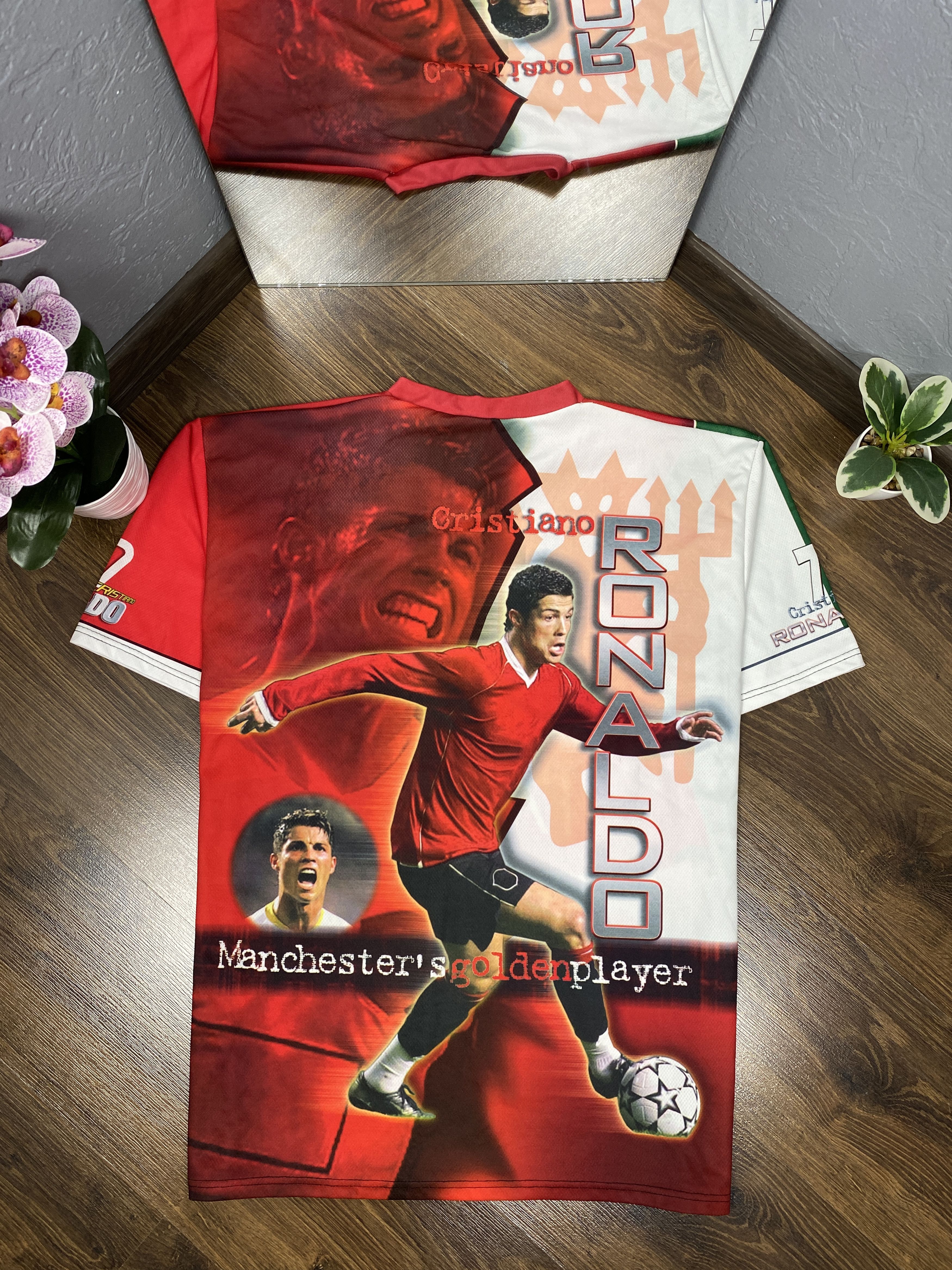 Vintage Cristiano Ronaldo Vintage Mens Soccer Jersey T-Shirt Size US XXL / EU 58 / 5 - 7 Thumbnail