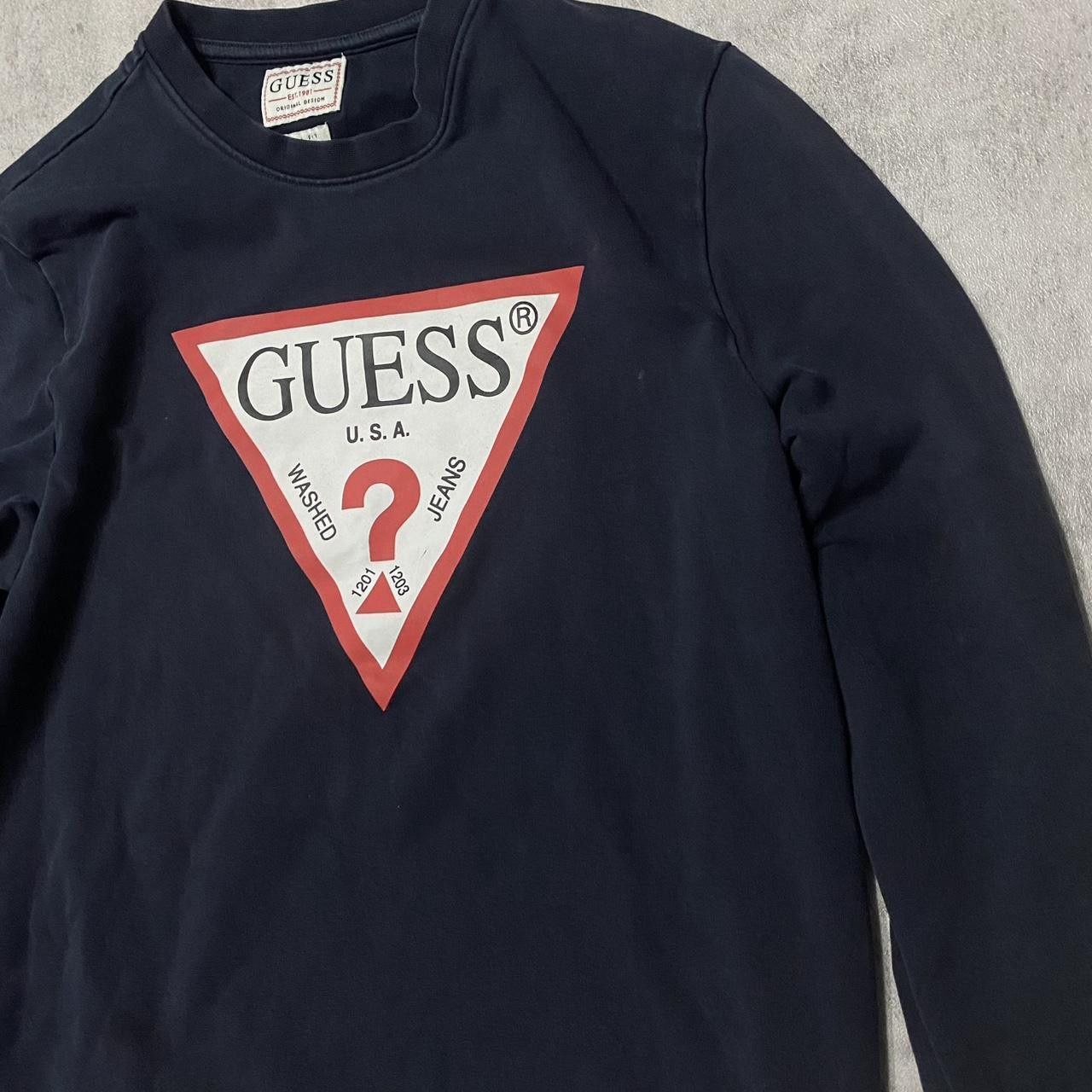 Guess Guess Black Hoodie Vintage Boxy Size US M / EU 48-50 / 2 - 2 Thumbnail