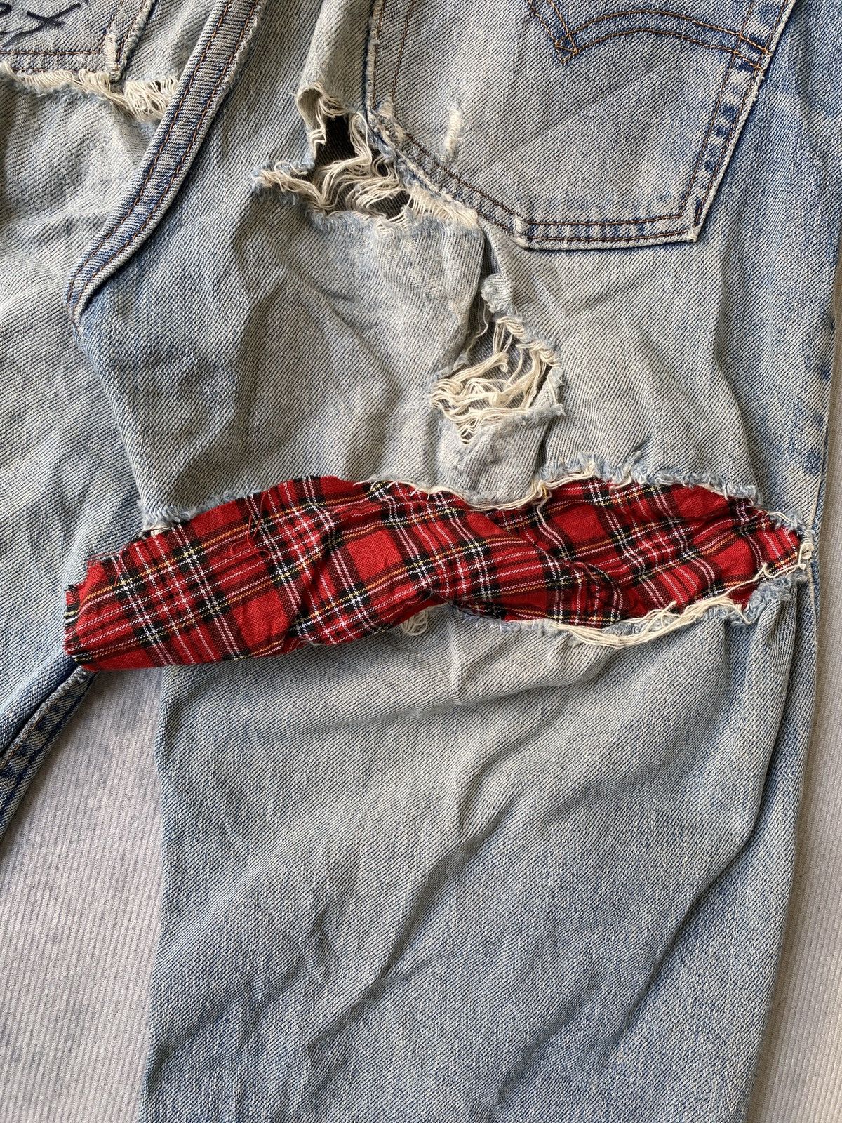 Levi's Vintage 90’s Levi’s 512 Distressed Denim Size US 28 / EU 44 - 19 Thumbnail